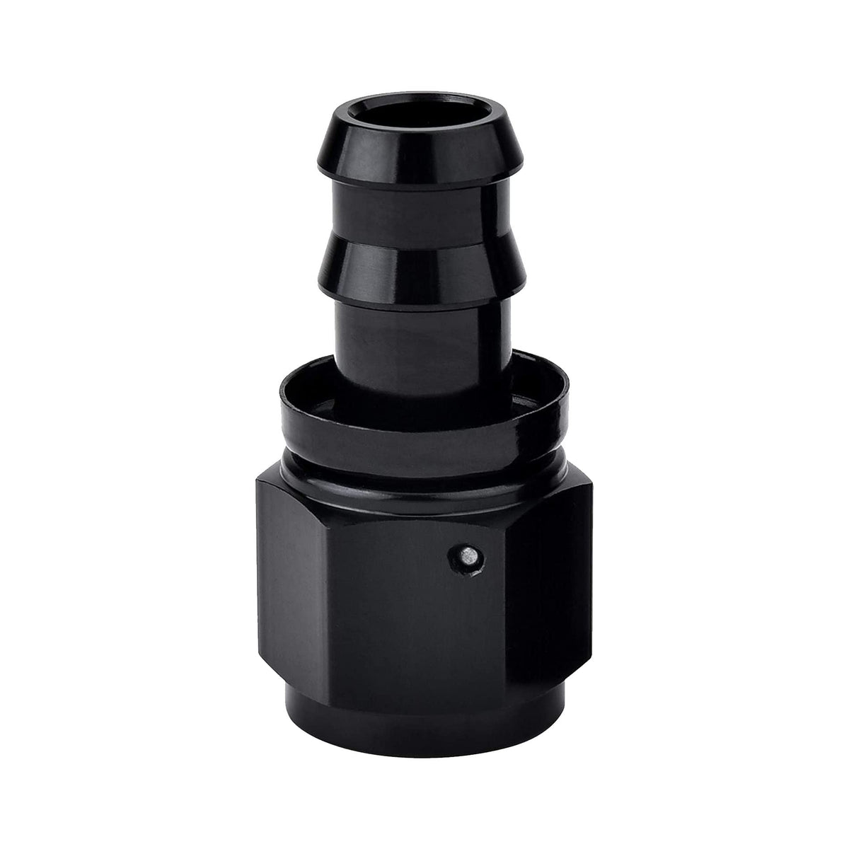 Evil Energy 8An Straight Push Lock Hose Fitting End Black