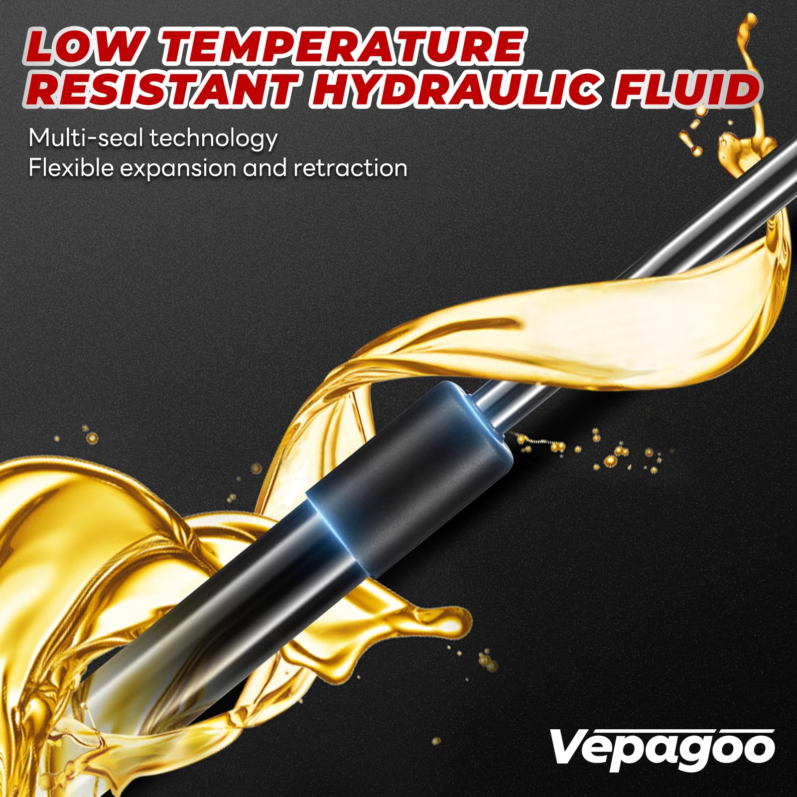 Vepagoo 2 Front Hood Gas Lift Supports Struts 4364 Compatible For 2002-2010 Dodge Ram 1500/2500/3500/4500/5500 Stretching Techno