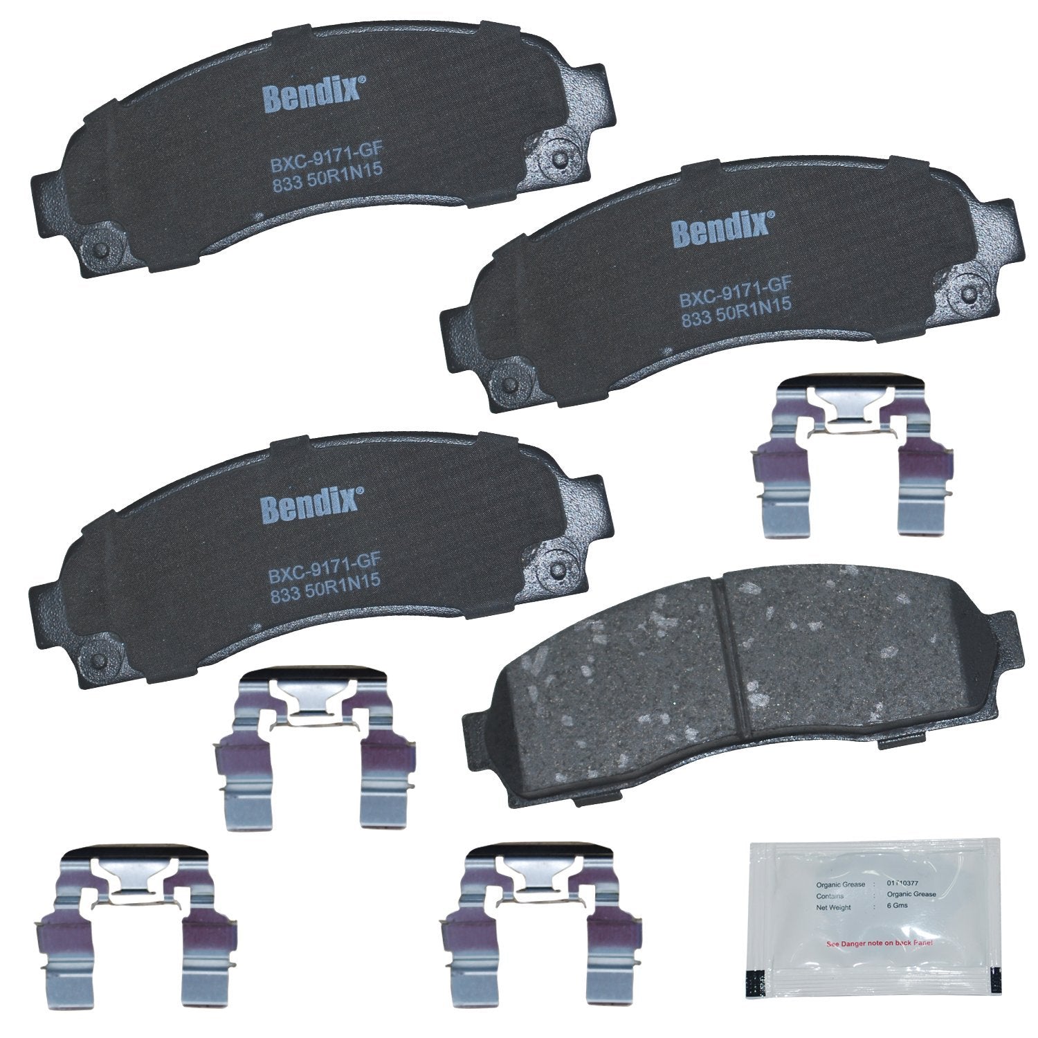 Bendix Priority1 Cfc833 Ceramic Front Brake Pads For Select Models Ford Explorer, Explorer Sport, Sport Trac, Ranger, Mazda B230