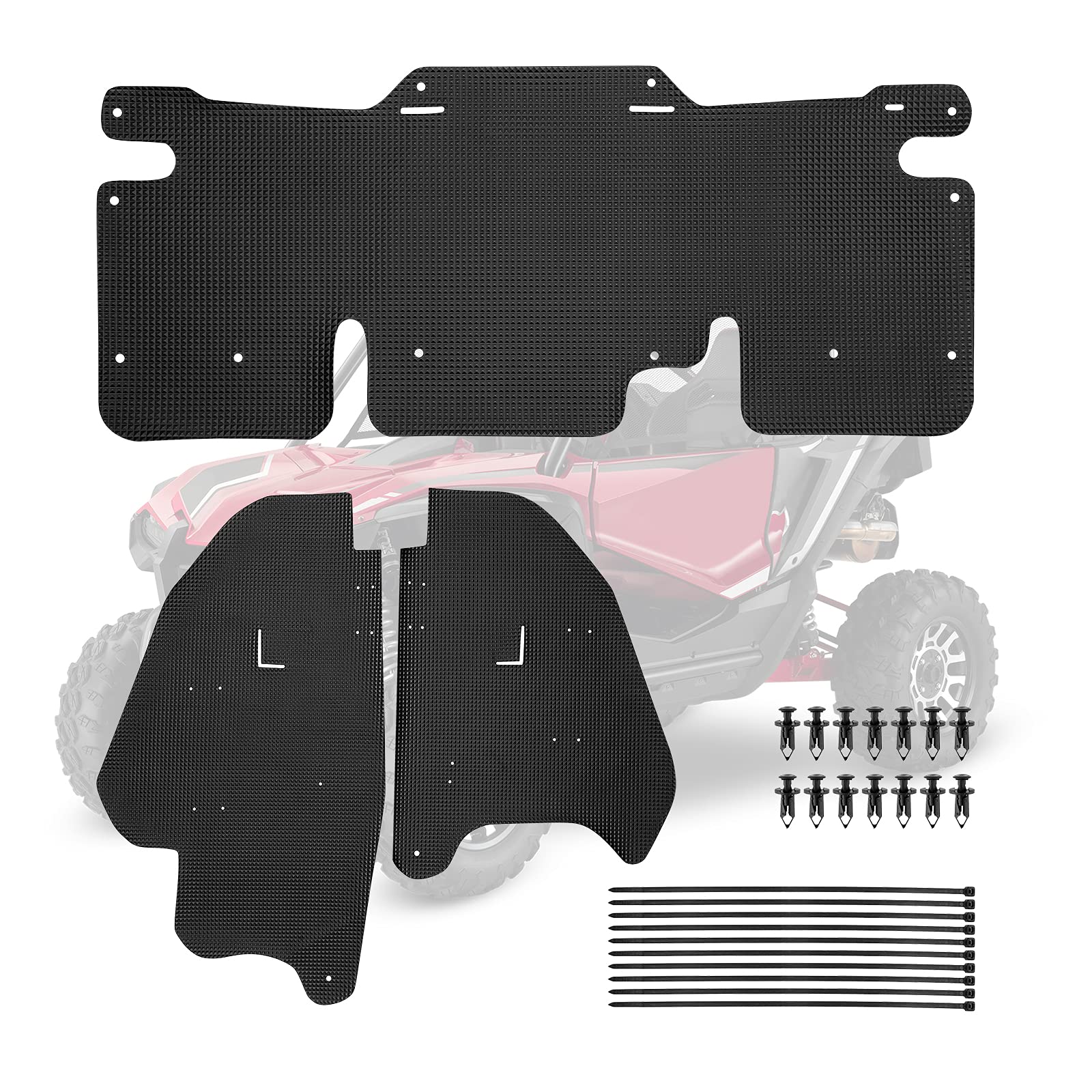 KEMIMOTO UTV Mud Guards Compatible with 2019+ Talon 1000R 1000X 2020+ Talon 1000X-4 UTV Mud Flaps Dust Shield UTV Fender Flares 
