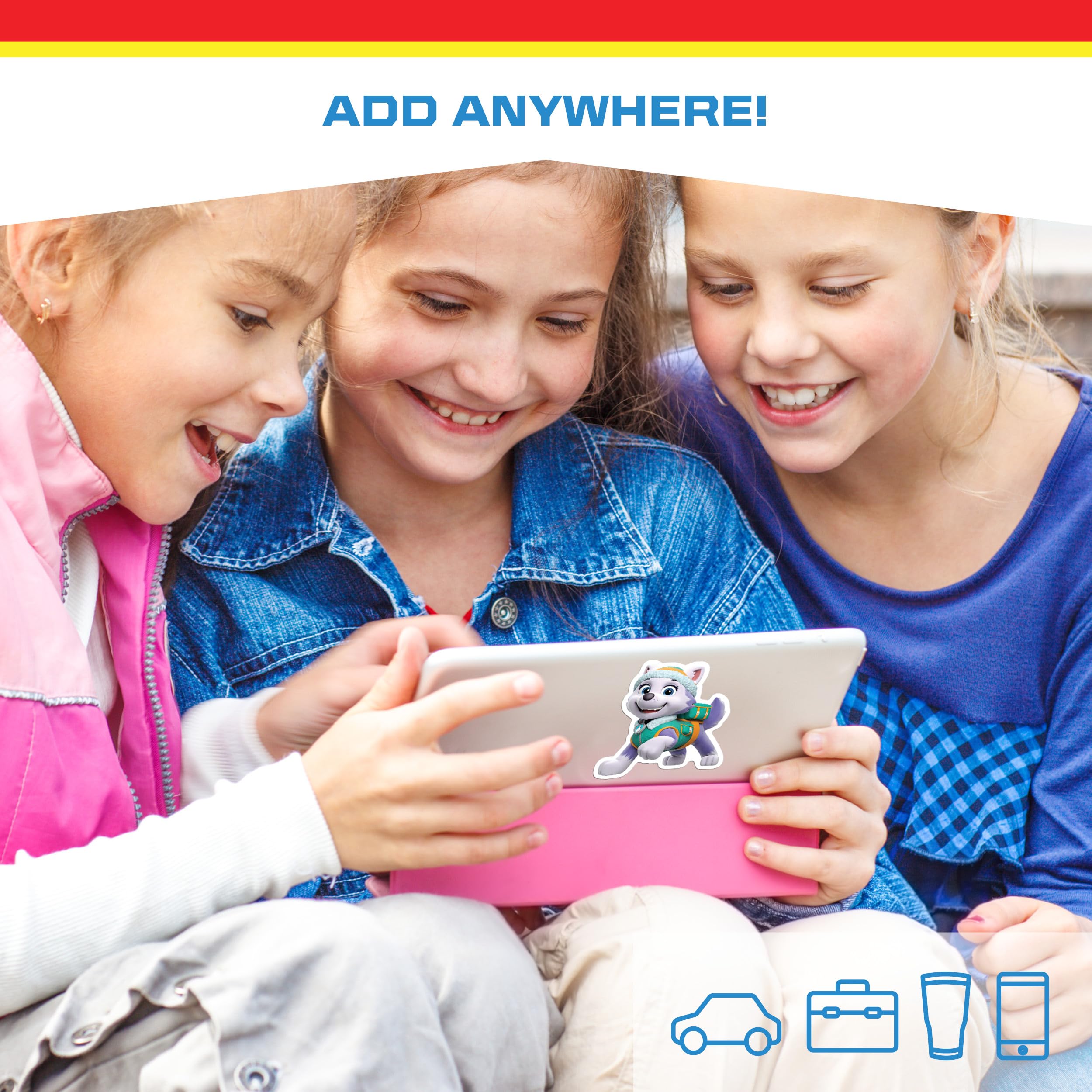 Paw Patrol Everest Decals - Set Of 3 Vinyl Stickers For Kids And Adults - Vinyl Decals For Laptop, Tumbler, Water Bottle, Vehicl