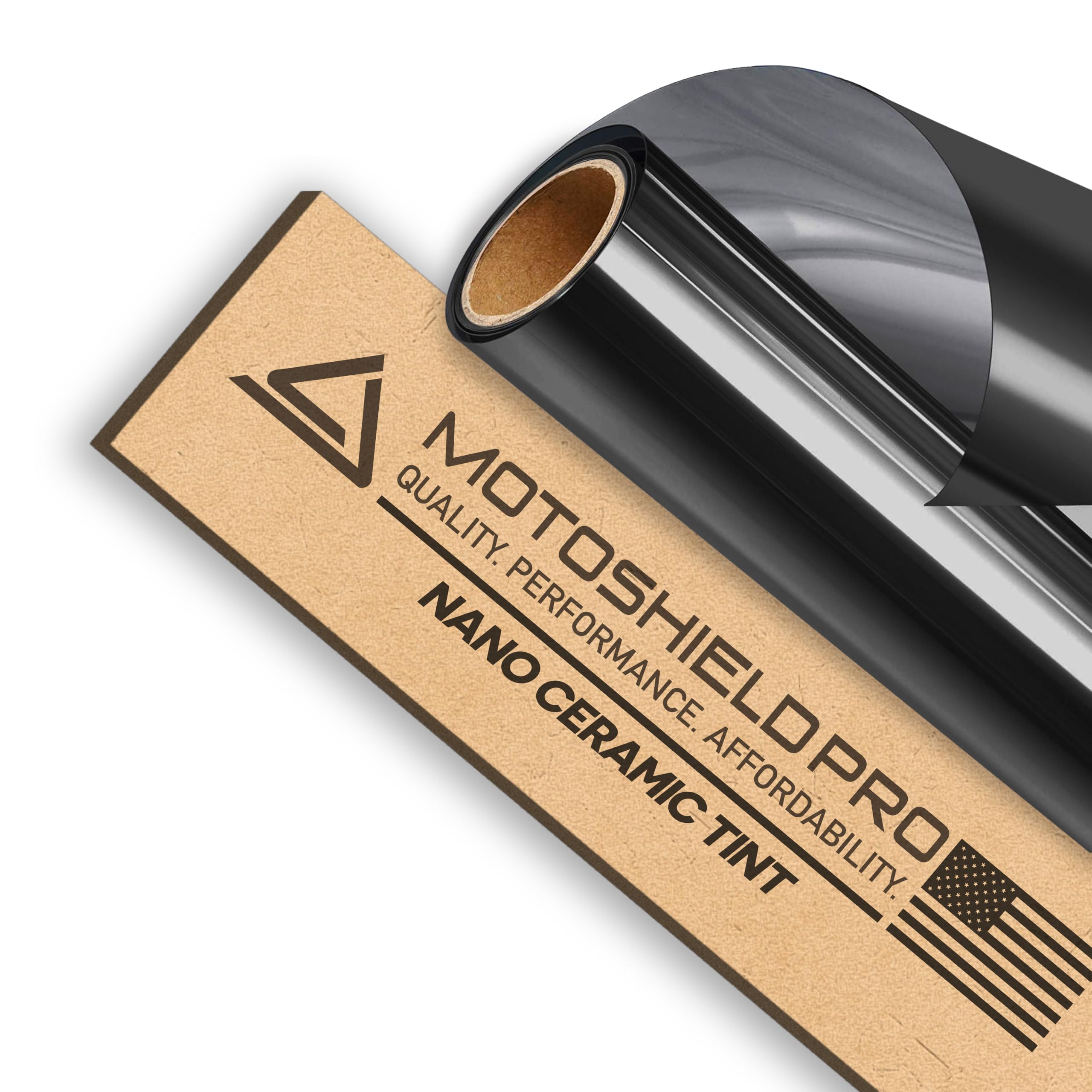 DIY-MotoShield Pro Premium Nano Ceramic Tint (5% VLT) 30    in x 5 ft Roll | Professional Window Film for Auto, Reduce Infrared 
