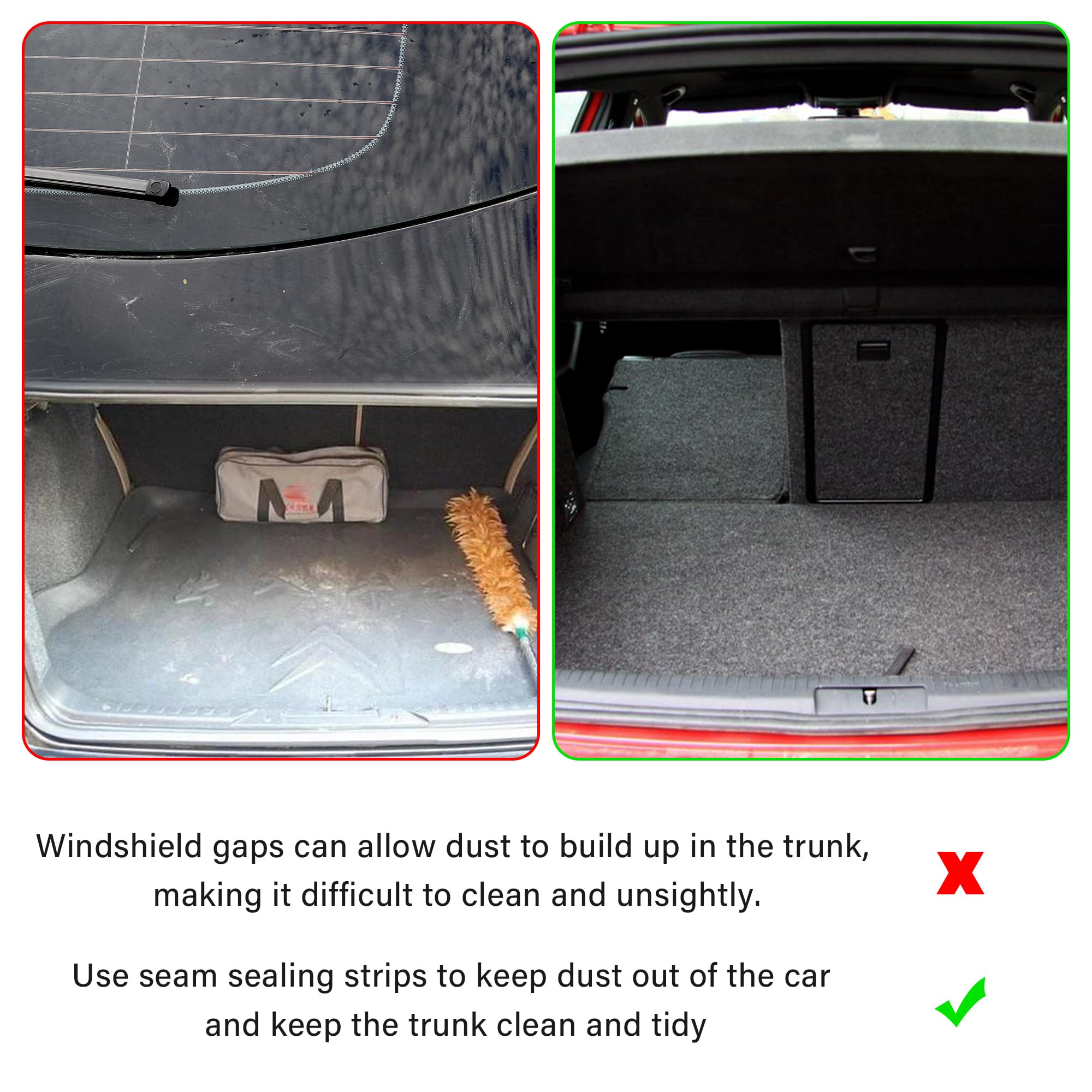 9.84Ft Car Weather Stripping For Rear Windshield,Y-Shaped Rubber Weather Stripping Windshield Trim To Keep Car Interior Quiet &