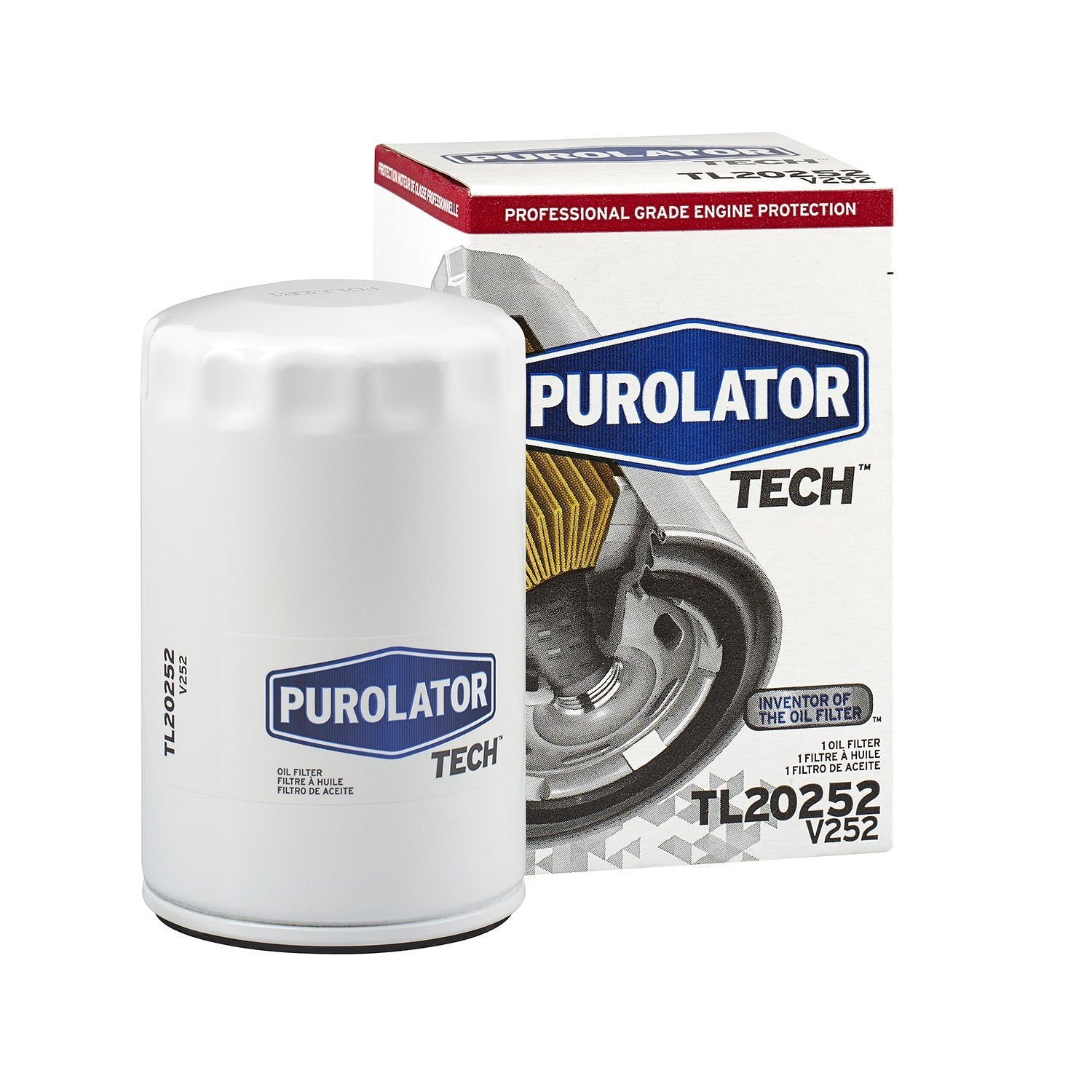 Purolator TL20252 PurolatorTECH Spin On Oil Filter Compatible With Volkswagen Jetta, Beetle, Golf, Vanagon, Cabrio and Audi TT Q