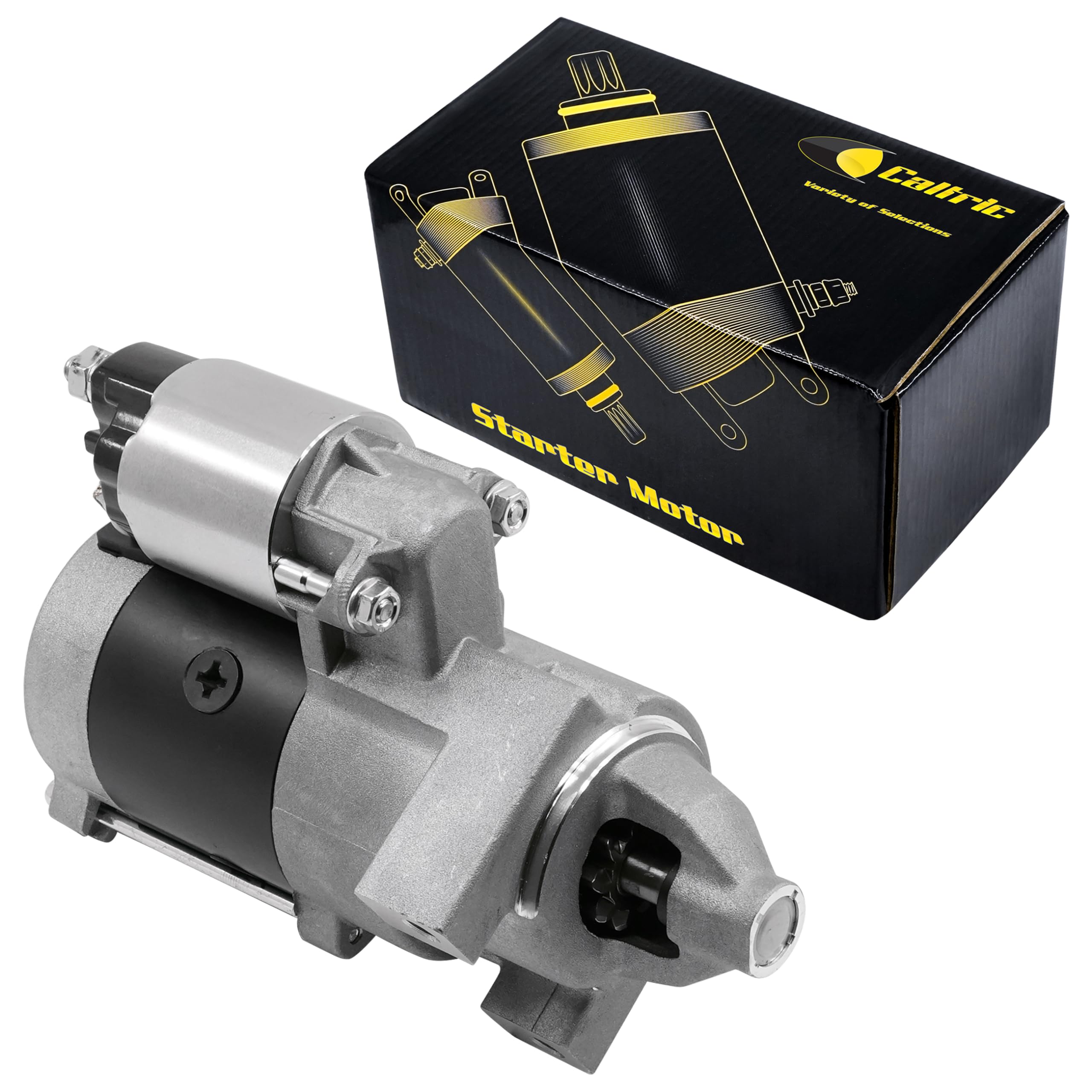 Caltric Starter Compatible with John Deere F620 F680 F687 M653 M655 M665 GT225 LX173 LX255