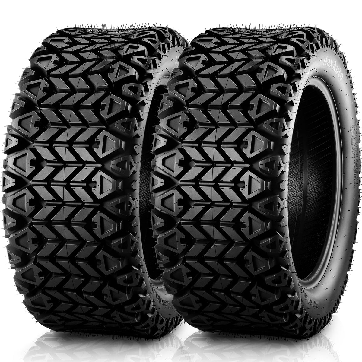 MaxAuto 23X10-14 Golf Cart ATV Tires, 23x10x14 Golf Cart Tires, All Terrain UTV ATV Tire Trail Tire, 23x10 14 Mud Sand Off-Road 