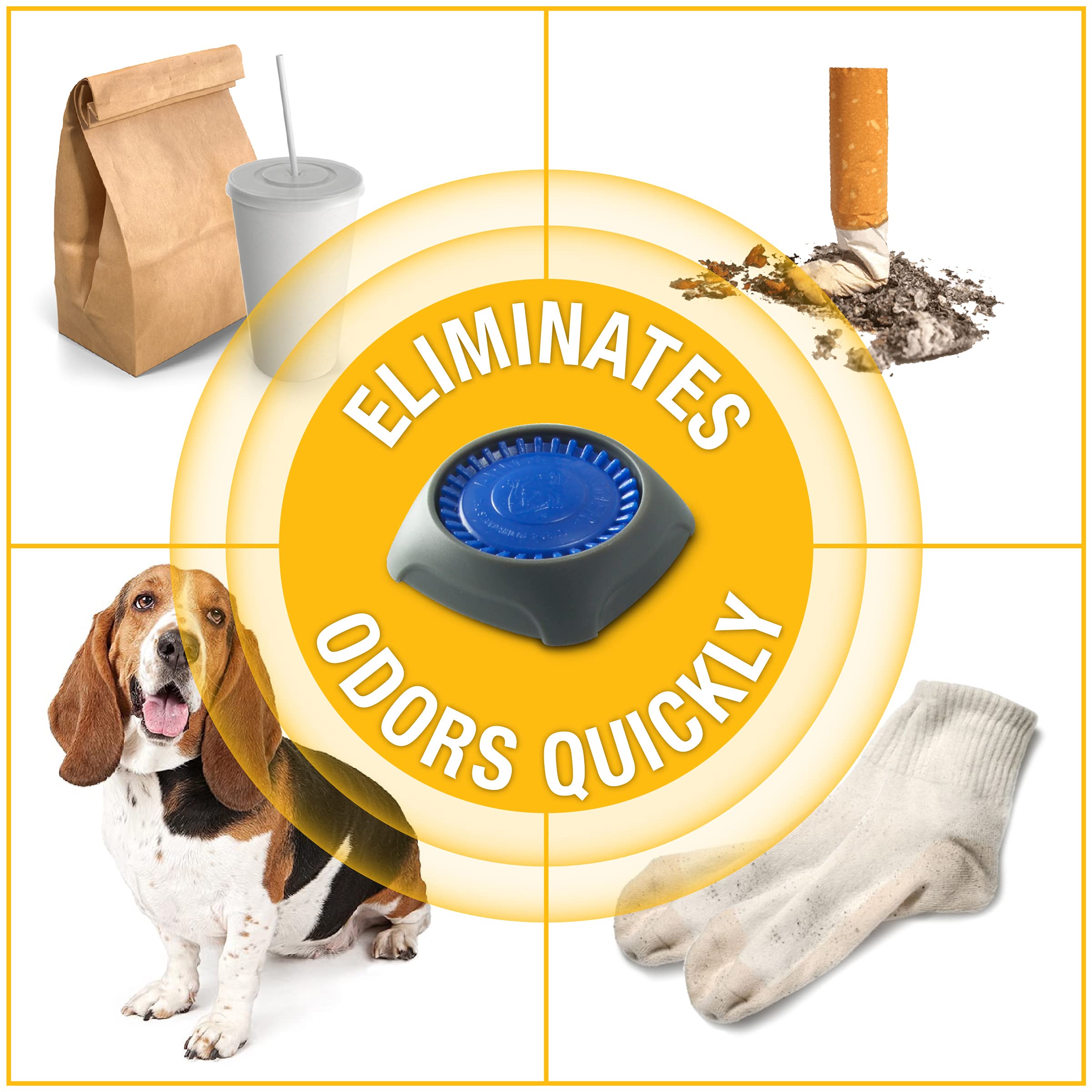 Arm & Hammer Ah8500Nec Under The Seat Air Freshener, New Car, 3 Pack