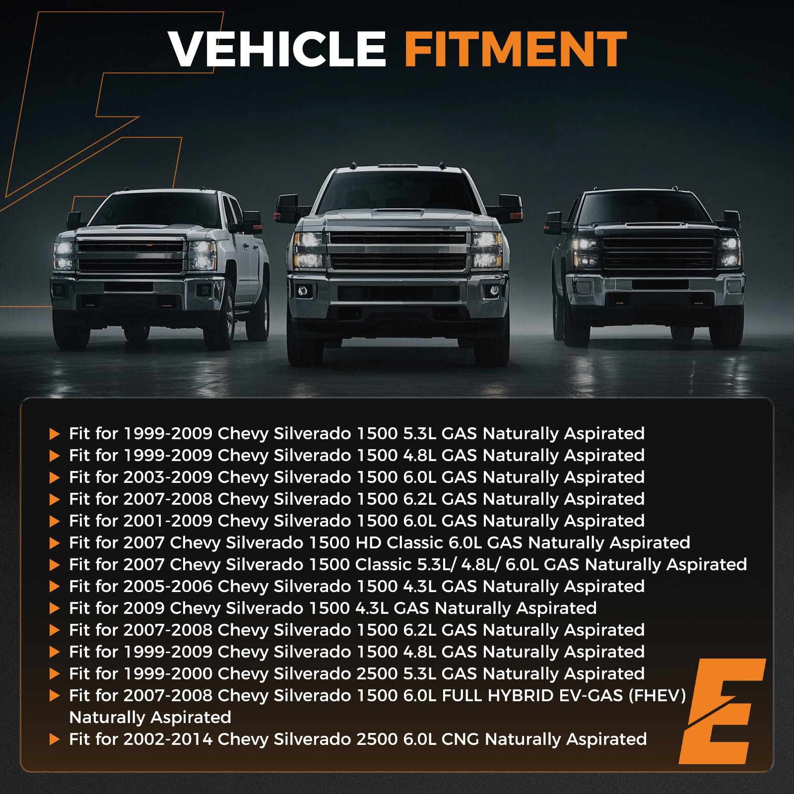 Autoexact Air Conditioner Compressor, AC Compressor w/Clutch for 1999-2009 Chevy Silverado 1500 5.3L 4.8L 4.3L 6L 6.2L, For 1999