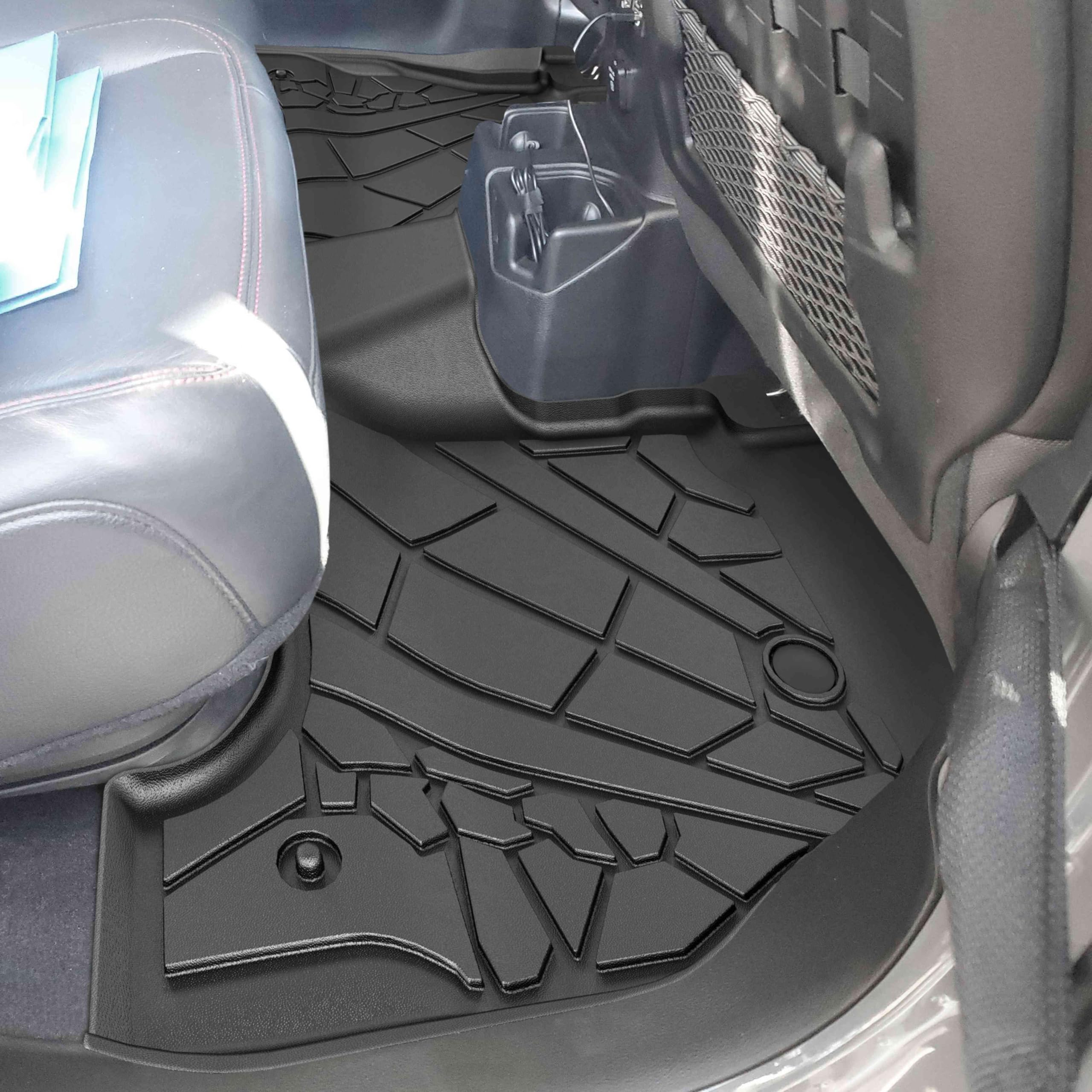 Karpal Floor Mats Bed Mat Fit For Jeep Gladiator Jt 2020-2024, Tpe All Weather Protection Front & 2Nd Row Floor Liners & Trunk M