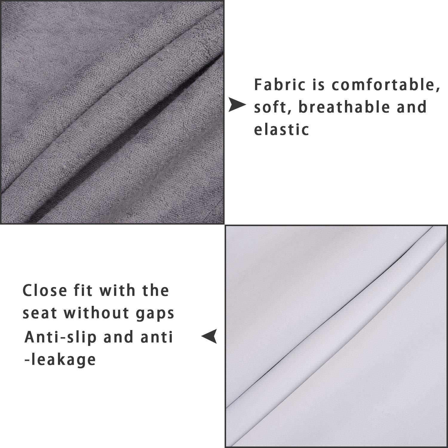 Auto Newer Neoprene Waterproof Sweat Towel Car Seat Covers, Pets Seat Protector, Bucket Car Seat Covers Front Seats Only, Univer