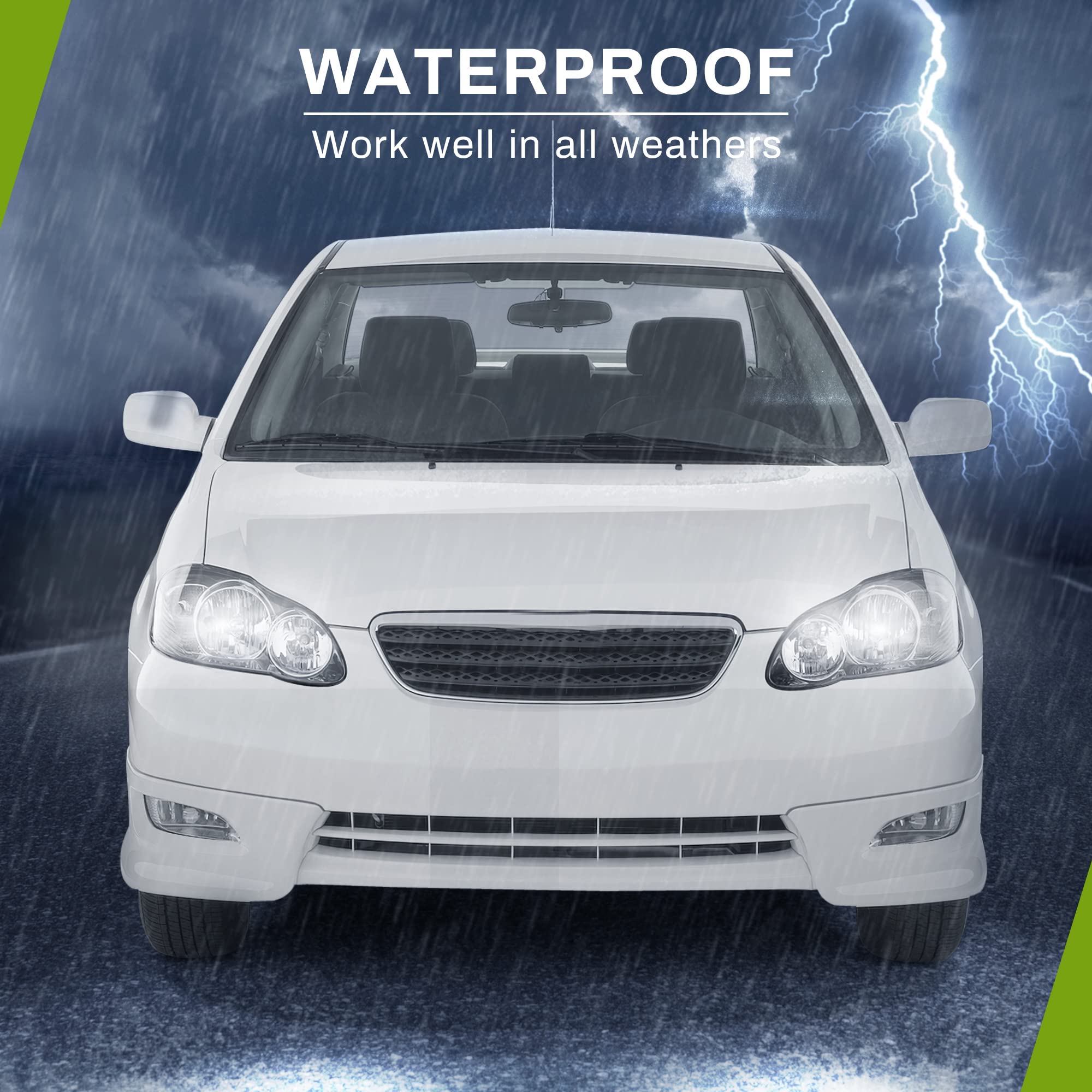 Autosaver88 Headlight Assembly Compatible With 03-08 2003 2004 2005 2006 2007 2008 Corolla Headlamp Replacement Black Housing Cl