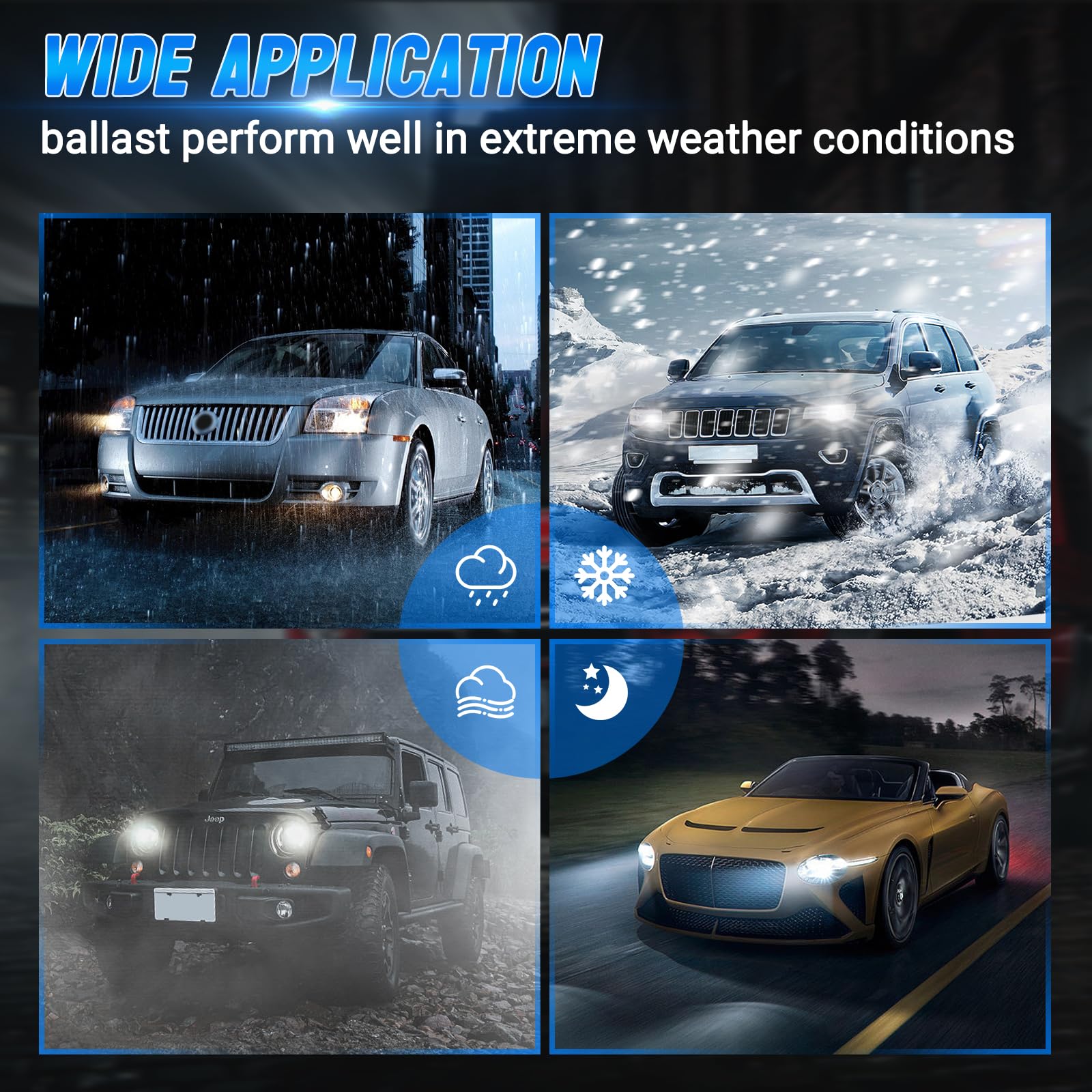 5DV 009 000-00 Xenon HID Ballast Headlight Control Unit W/ Igniter and D1S Bulb Replacement for 2007-2014 Cadillac Escalade, 200