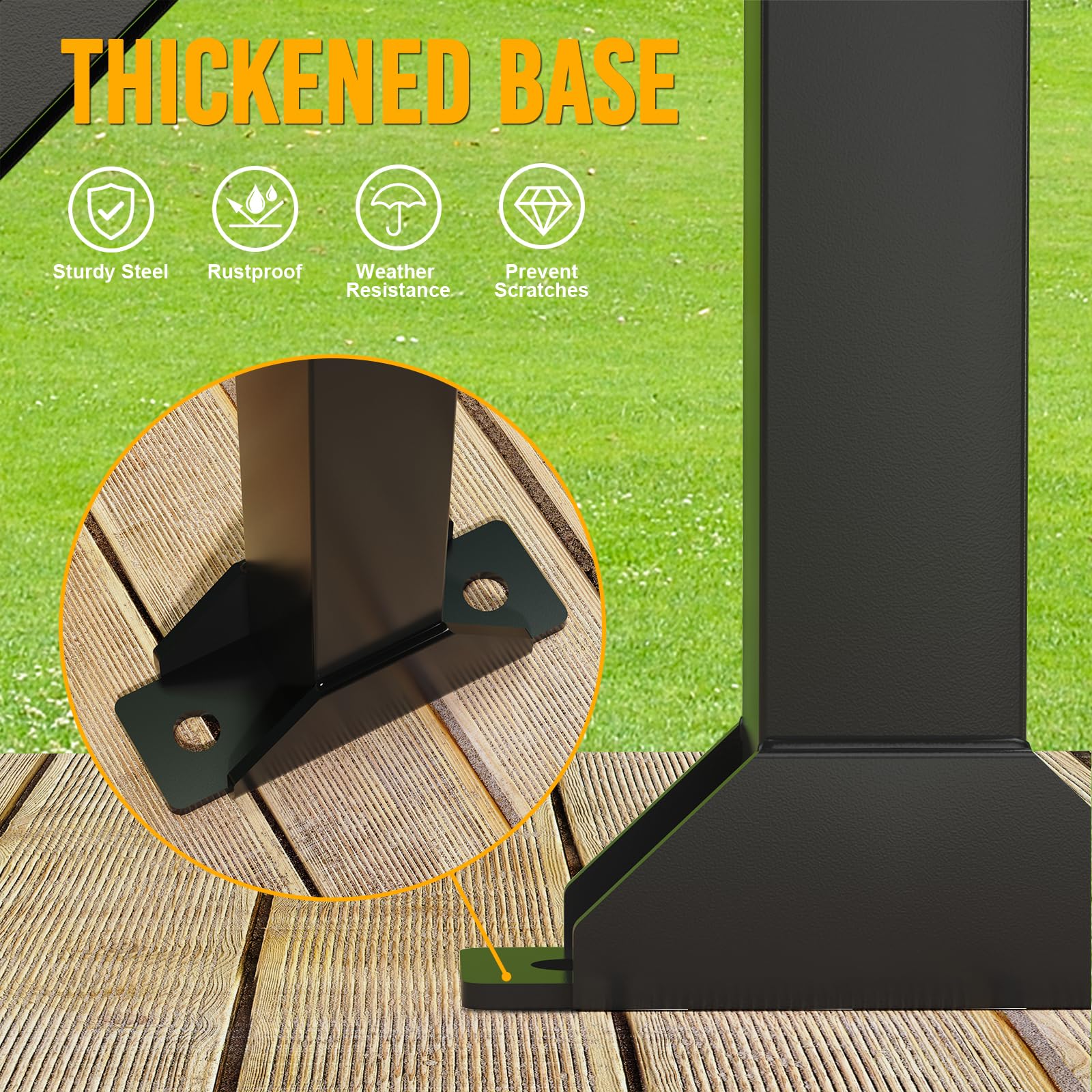 Fumingpal Utility Trailer Tool Rack, Shovel Rack for Truck, Rake Shovel Holder Landscape Hand Tool Accessories for Trailer Truck