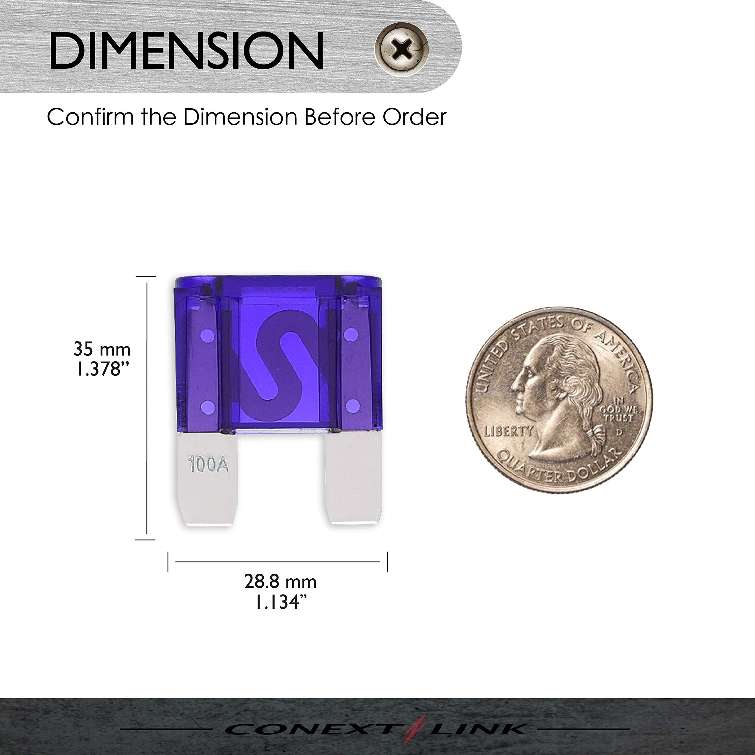 Conext Link Maxi100-10 Nickel 100 Amp Maxi Fuse 10 Pack (14297)