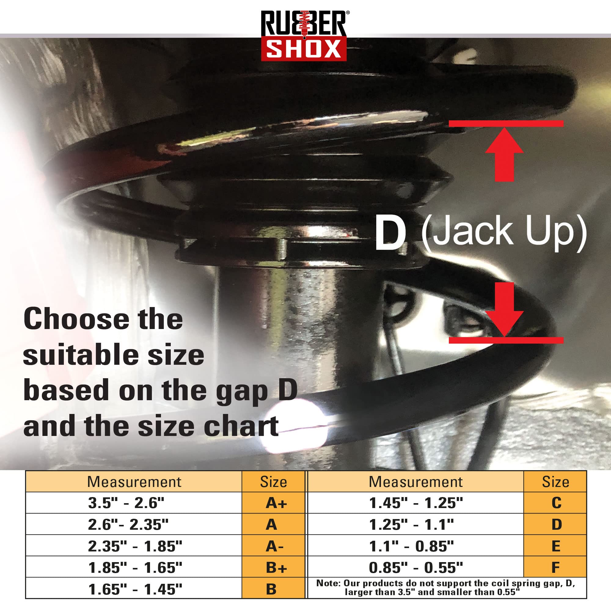 U.S. RubberShox DuraTPE Series Front-Rear Car Coil Spring Buffer Cushion/Automotive Suspension Shock Absorber Retainer Performan