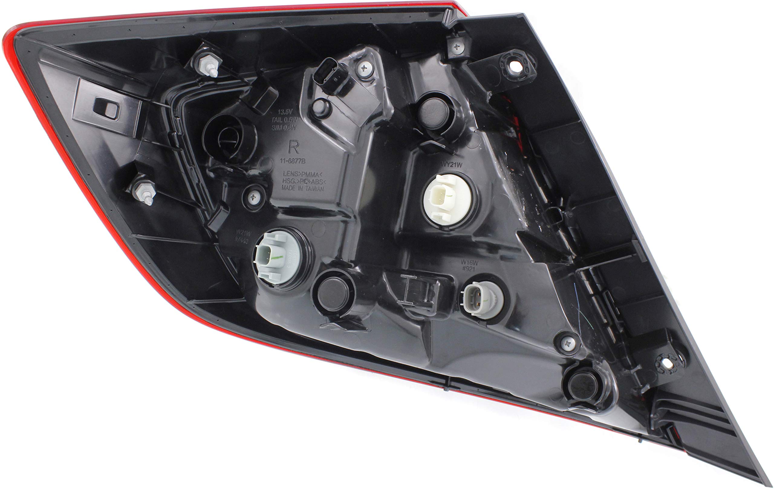 Evan Fischer Passenger Side, Outer Tail Light Compatible With 2016-2021 Honda Civic - Ho2805110