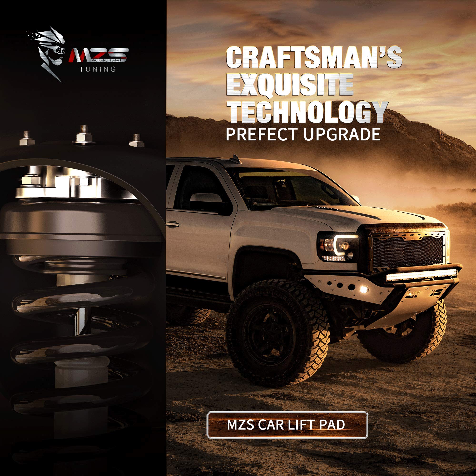 Mzs 2' Front Leveling Lift Kit Compatible With 2005-2024 Frontier | 2005-2015 Xterra | 2005-2012 Pathfinder | 2009-2012 Equator 2Wd 4Wd