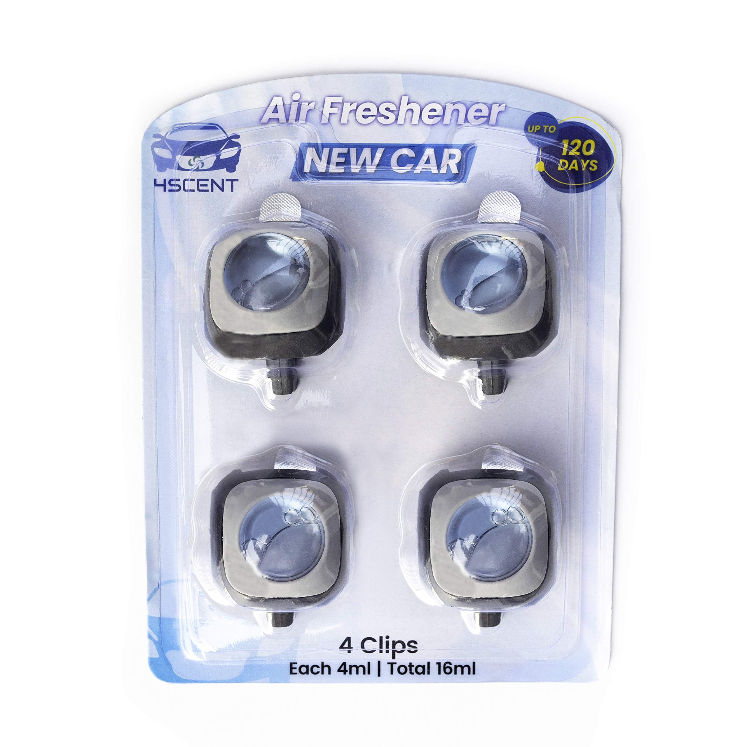 4ScENT car Air Fresheners Vent clip  Perfect Scented car Accessories for Men and Women  Essential car Odor Eliminator  LongLast