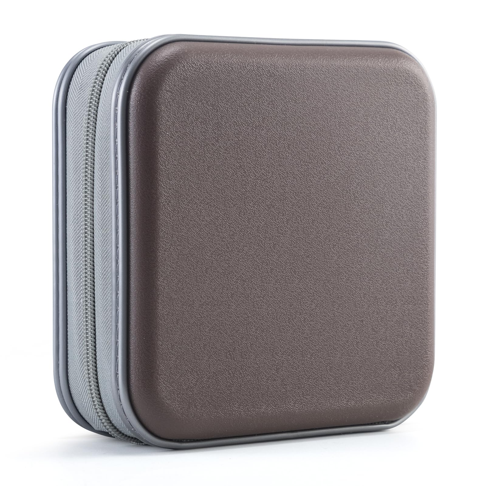 Uentip Cd Case For Car,48 Capacity Dvd Case Portable Zipper Cd Case Holder Large Storage Cd Wallet Cd Organizer Home Travel (Cof