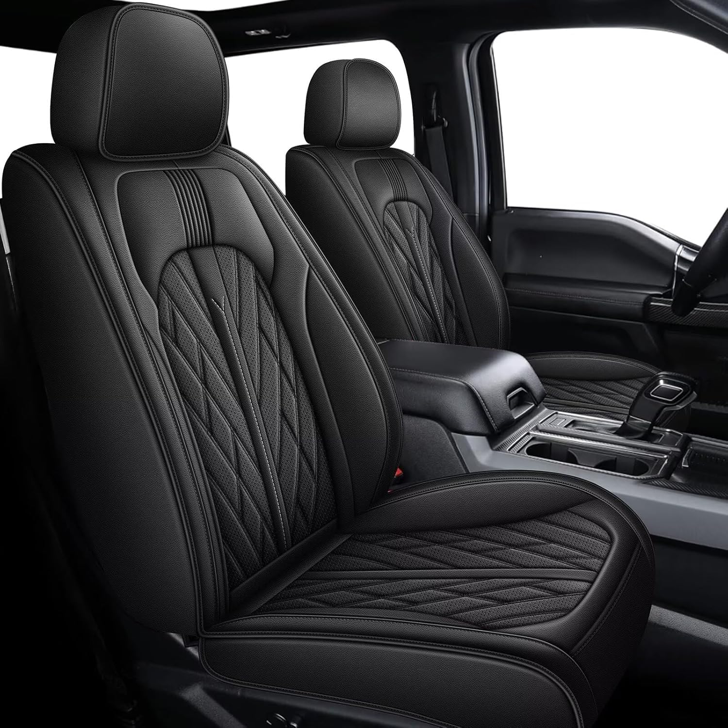 AOMSAZTO Ford Ranger Seat Covers: Front Seat Covers Custom Fit 2019 2020 2021 2022 2023 2024 Ford Ranger Breathable Waterproof L