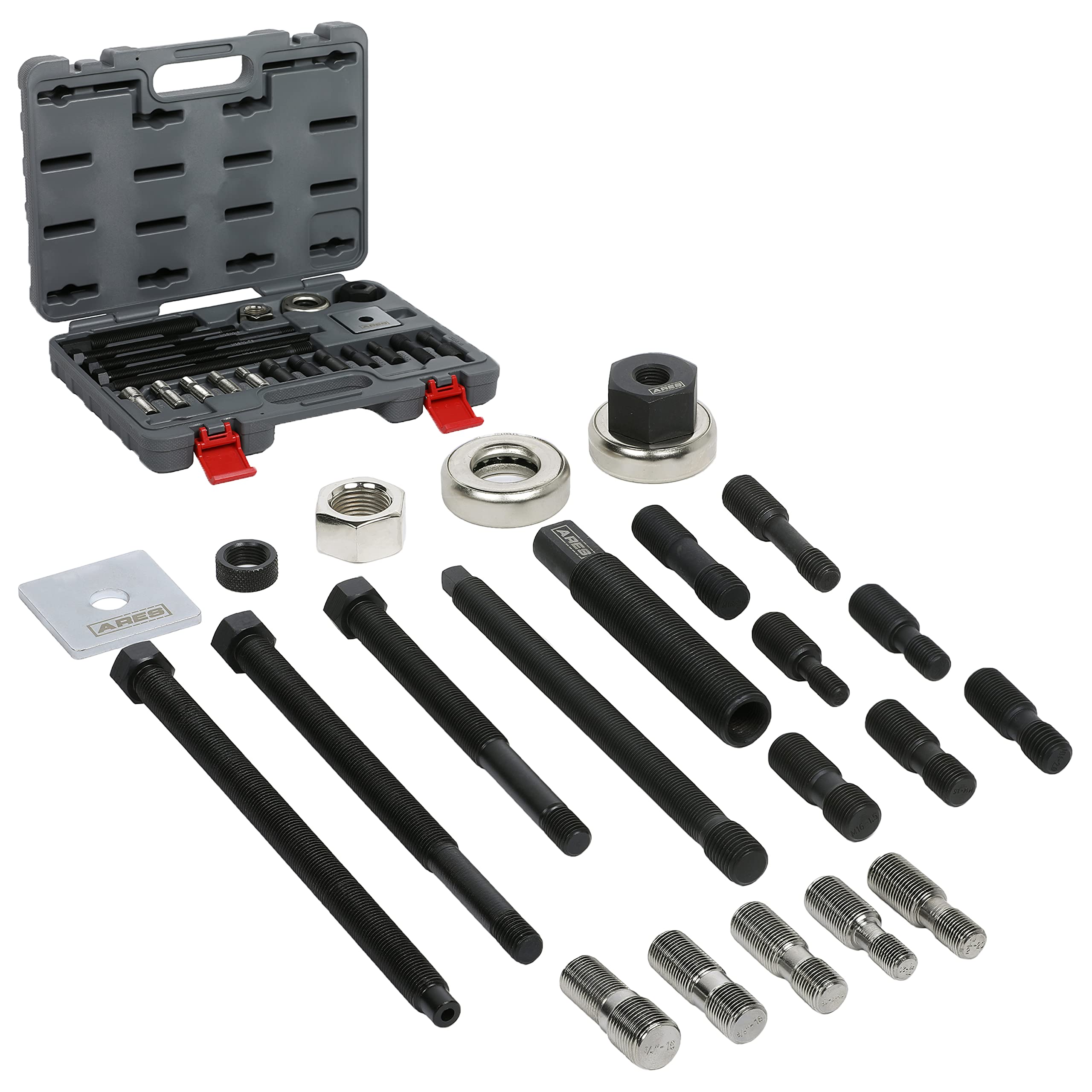 Ares 15086 - Master Harmonic Balancer Install Kit - Install Balancer Pulleys On Domestic And Import Vehicles - Includes Extra Lo