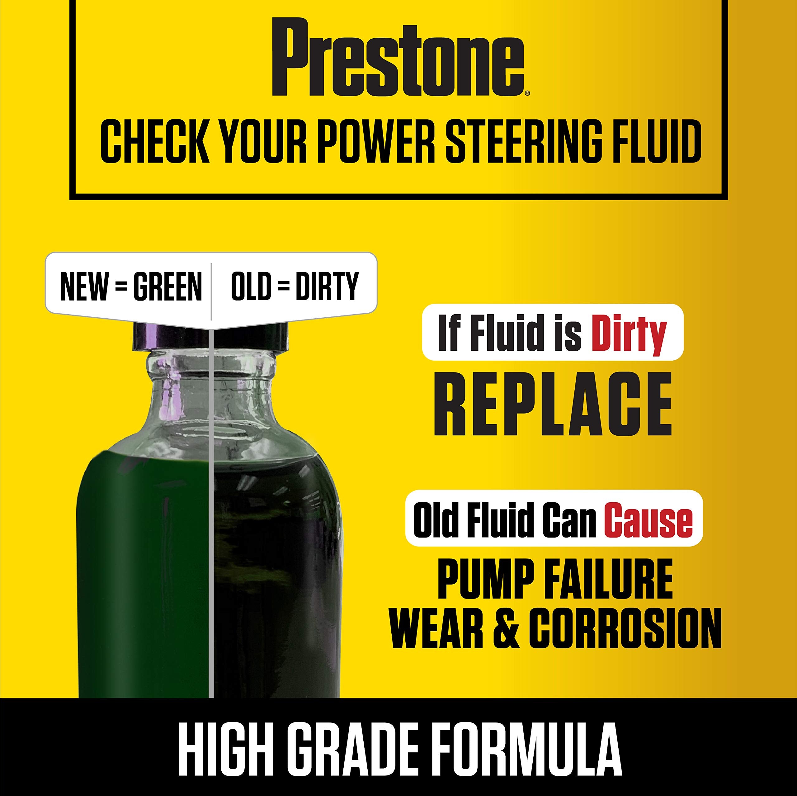 Prestone As268 Power Steering Fluid For European Vehicles - 12 Oz.