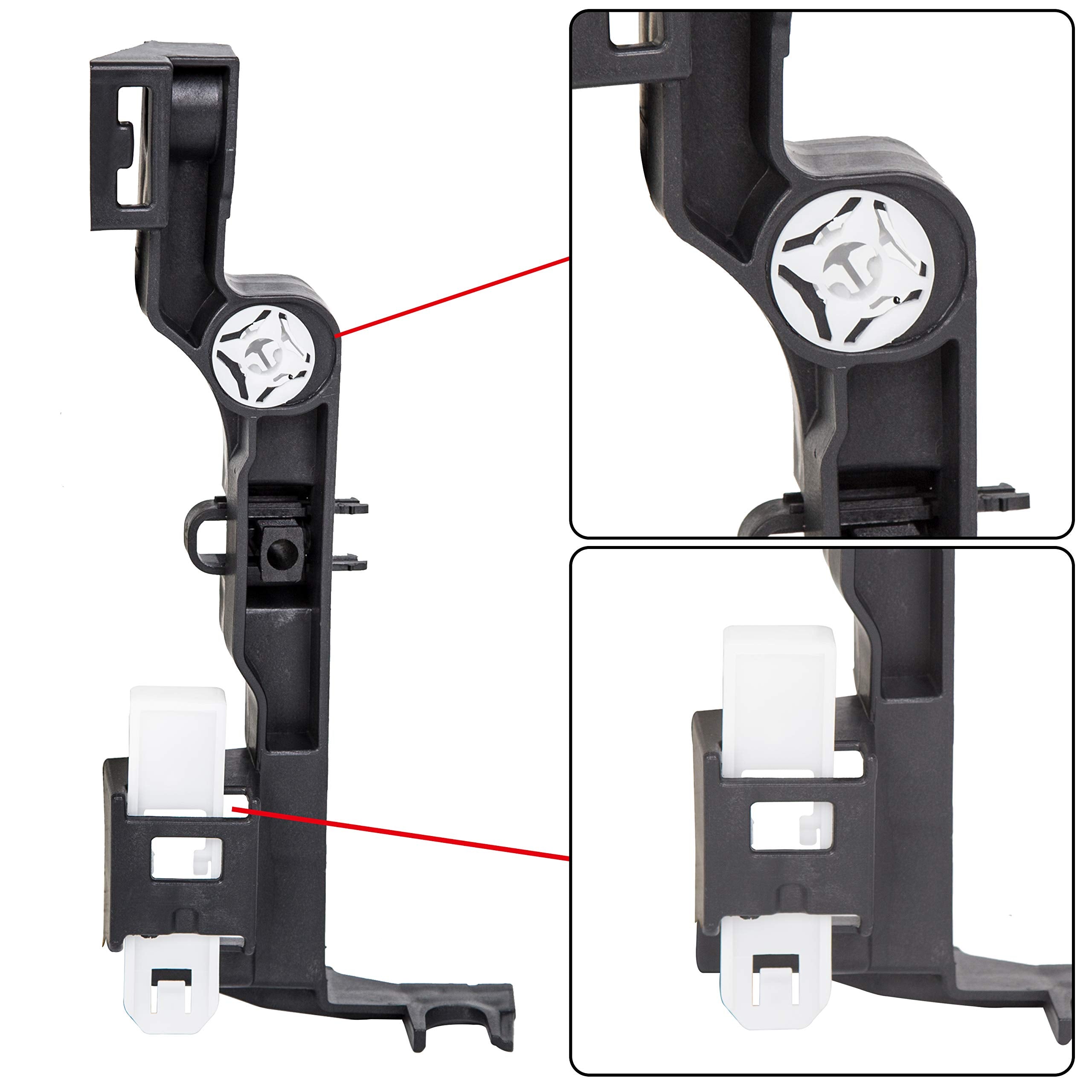 ECOTRIC Left Headlight Mounting Bracket Compatible with 2009-2020 Dodge Ram Truck 1500 2500 3500 4500 5500 Compatible with 2019-2022 1500 Ram Classic Driver LH Side Headlamp Bracket