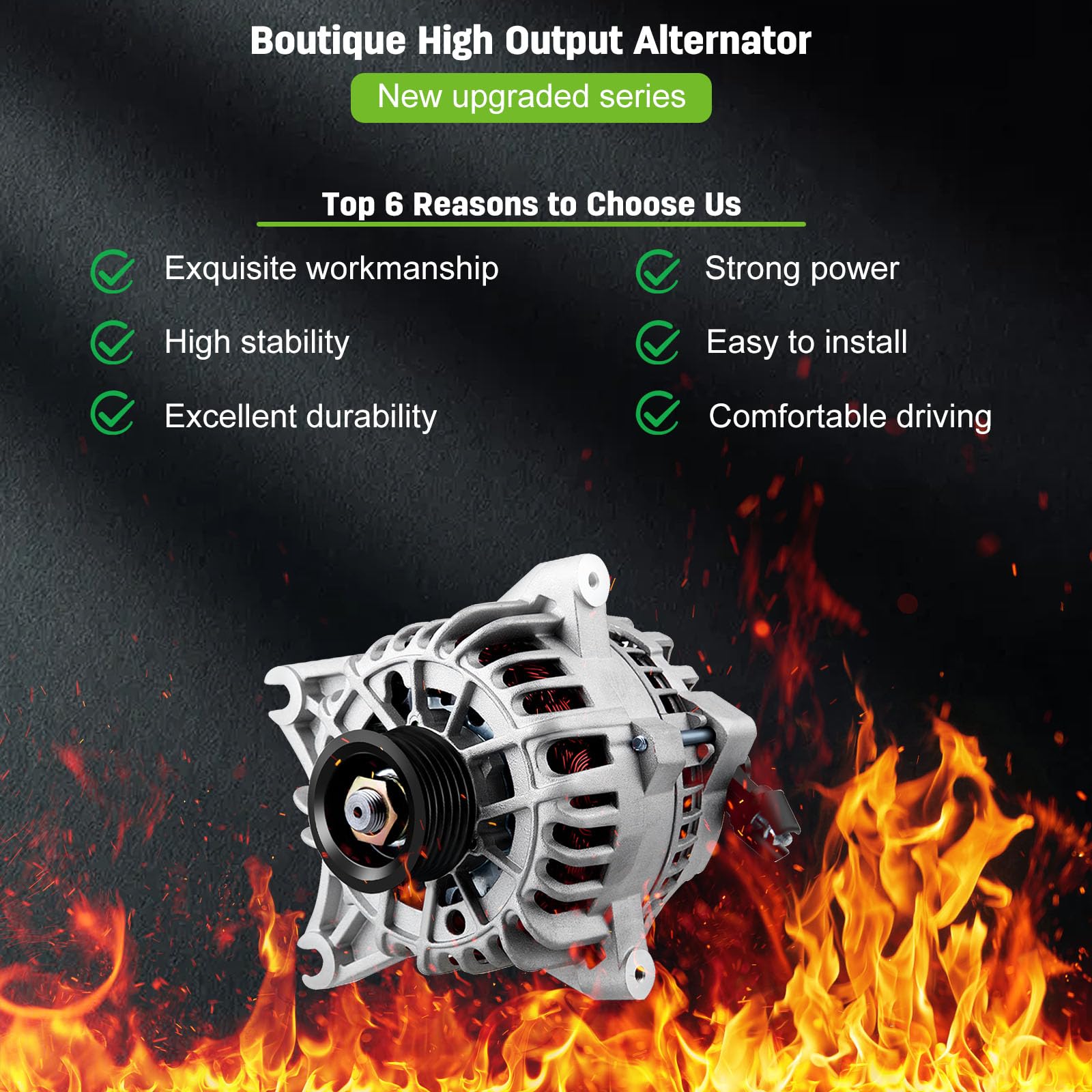 Scitoo High Output Alternator Alternators 8318 8443 110A S6 Fit For Ford Expedition For Lincoln Navigator 5.4L 2005 2006 4L3Z103