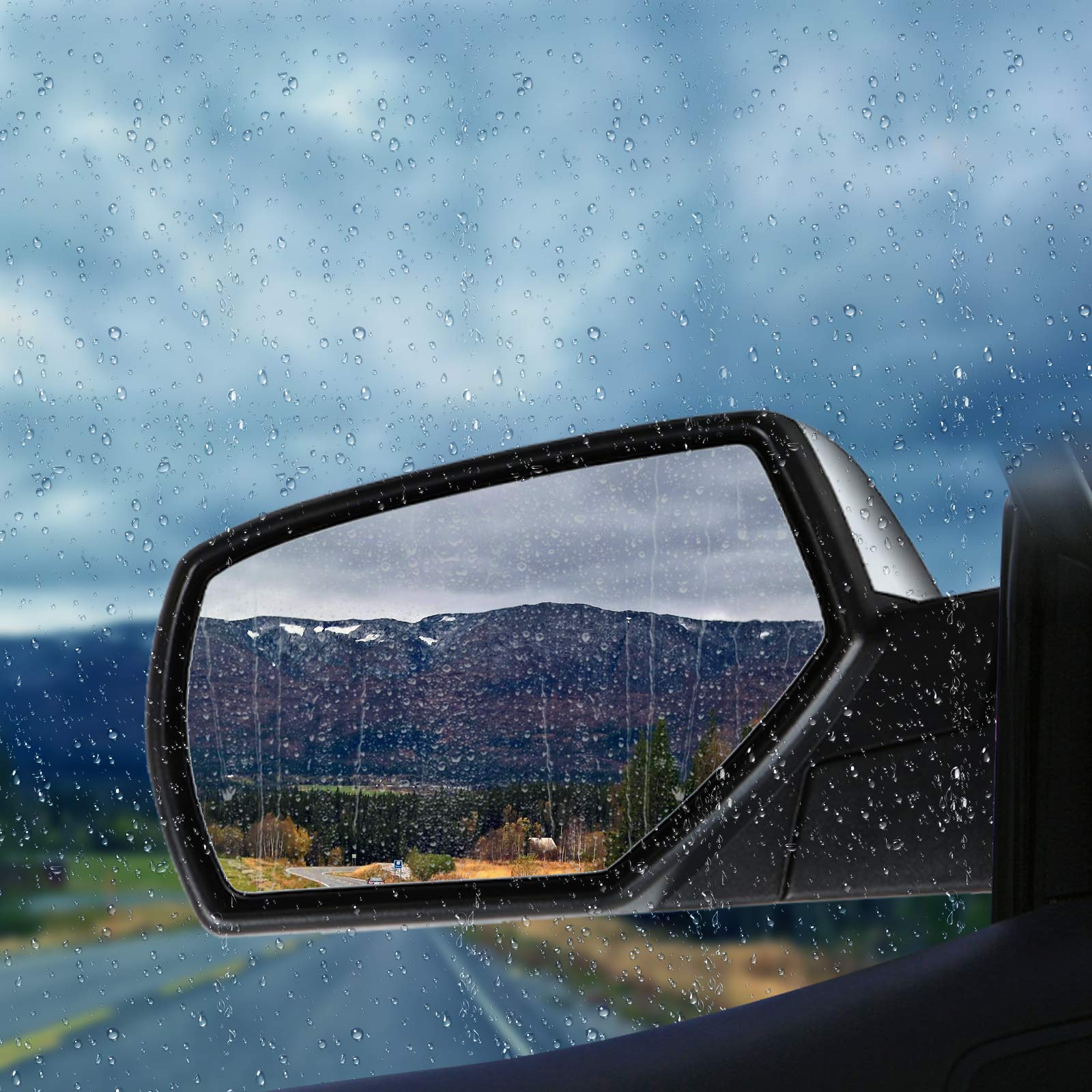 Eccpp Passenger Side Mirror Power Heated Right Rear View Mirror Chrome Fit 2014 2015 2016 2017 For Chevy Silverado 1500 Gmc Sier