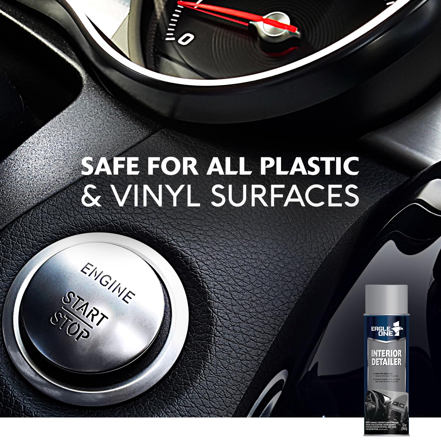 Eagle One Car Interior Detailer, One Step Detailer Spray For Cars, Trucks, 12 Oz