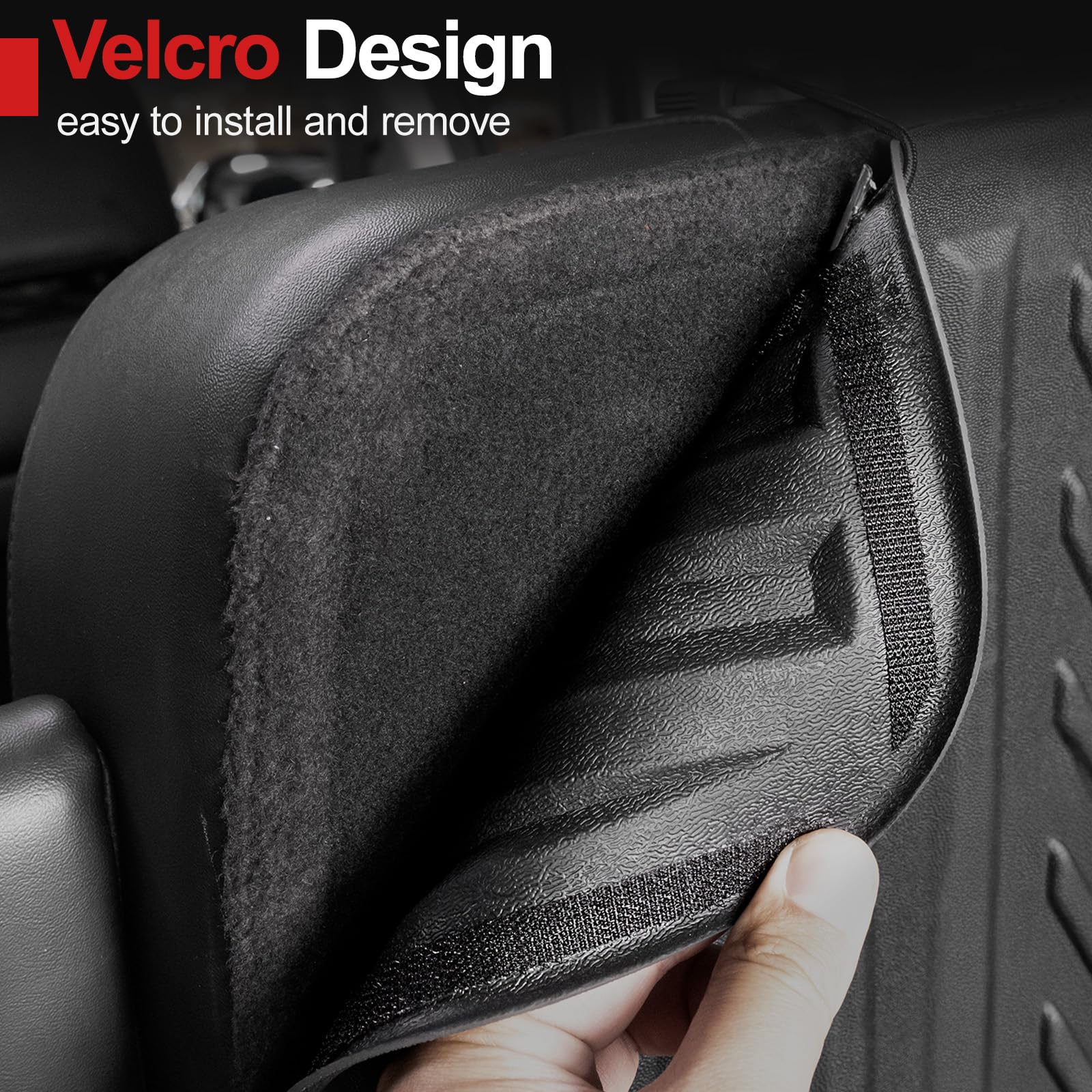 Houclemic Cargo Mat With Backrest Mat For 2018-2025 Volkswagen Vw Atlas 6/7 Passenger (Not For Cross Sport)-All Weather Tpe Carg