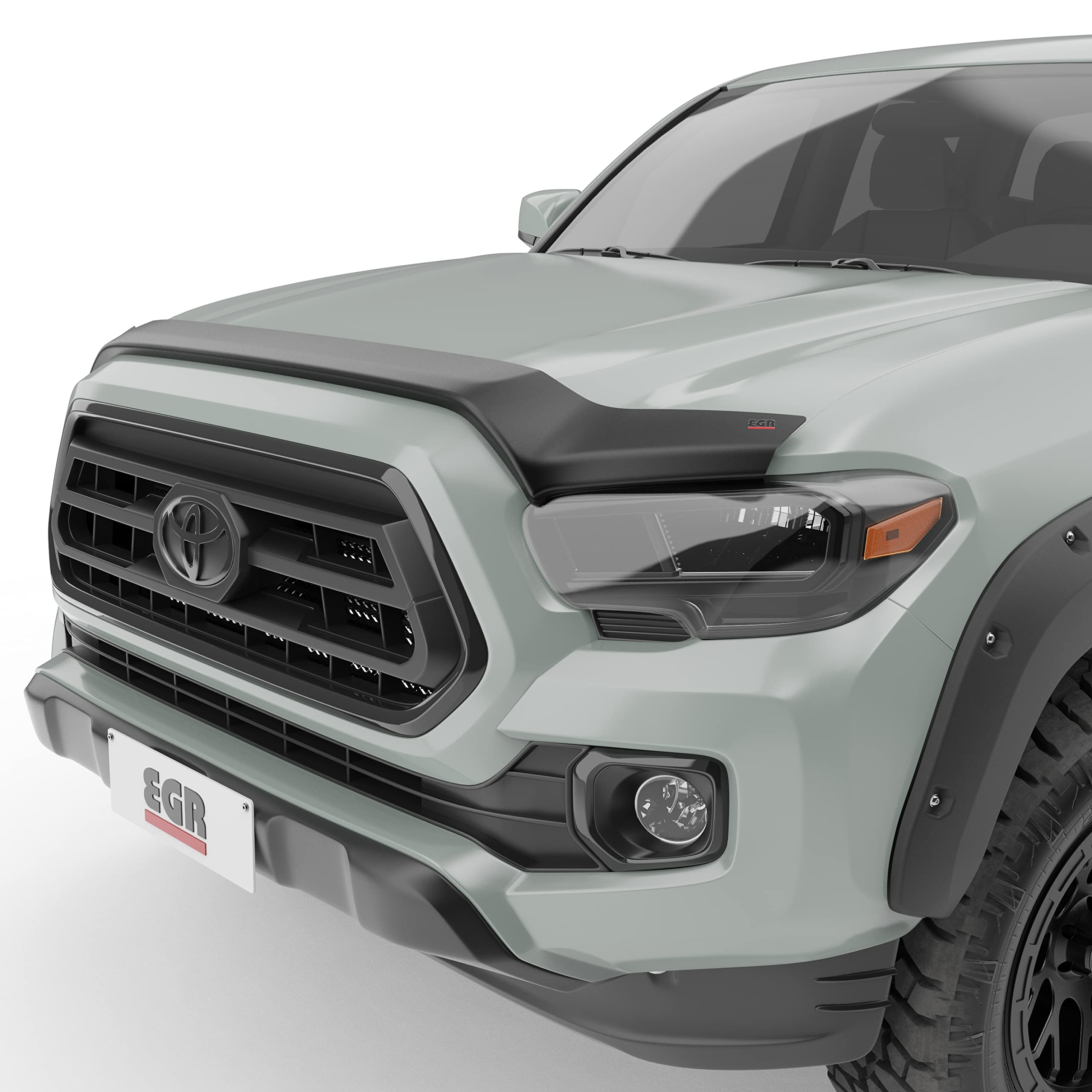 Egr 305085 Superguard Hood Guard Bug Deflector Protector, Matte Black Finish, Compatible With Select 2016 To 2023 Toyota Tacoma All Cabs Models