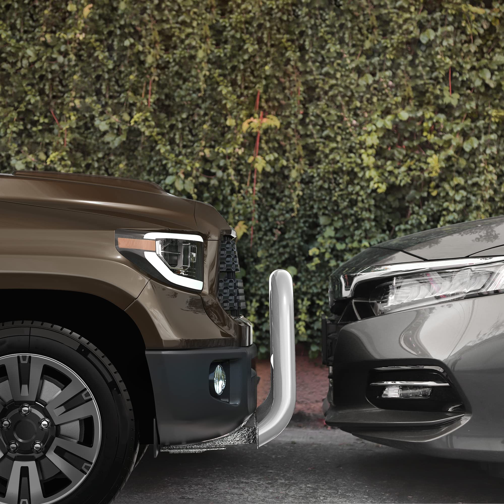 Autosaver88 Bull Bar Compatible For 2004-2023 Ford F150 F-150 Stainless Chrome Bull Bar 3'' Push Front Bumper Grill Grille Guard