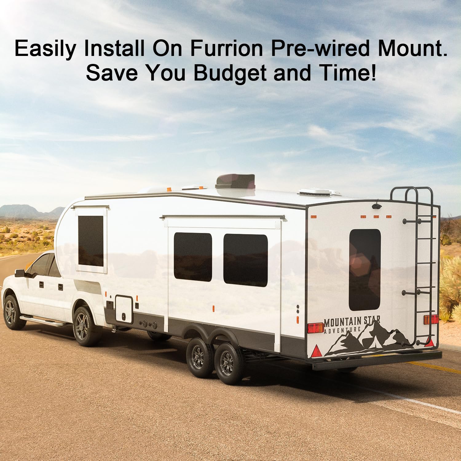 Fookoo Hd 7-Inch Wireless Rv Backup Camera System, 1080P 7'' Ips Monitor & 1 Rear View Camera, Ir Night Vision Recording Ip69 Wa