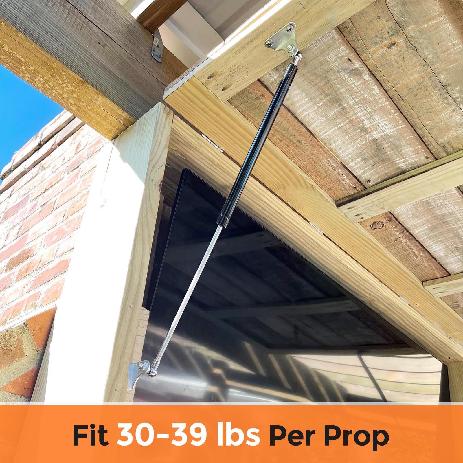 Pamagoo 36 Inch 35 Lbs 156 N Gas Struts, 36'' Shocks With Mounting Brackets For Tv Cabinets Custom Window Hatch Door Cover Rv Be