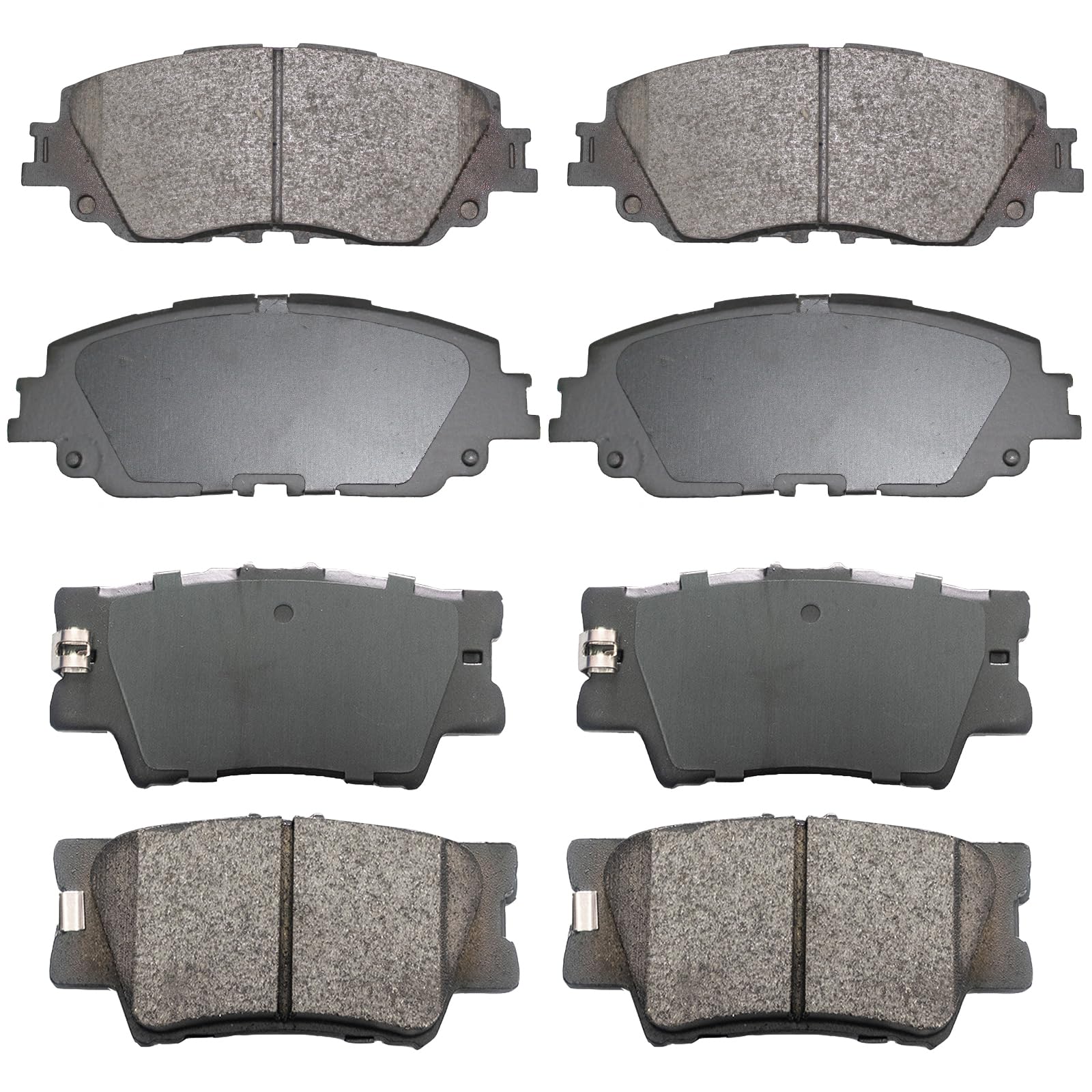 EXPPOWER Front Rear Ceramic Brake Pads Sets Fit For Lexus ES350 2007-2018,For Toyota Avalon 2008-2018,For Toyota For Camry 2007-