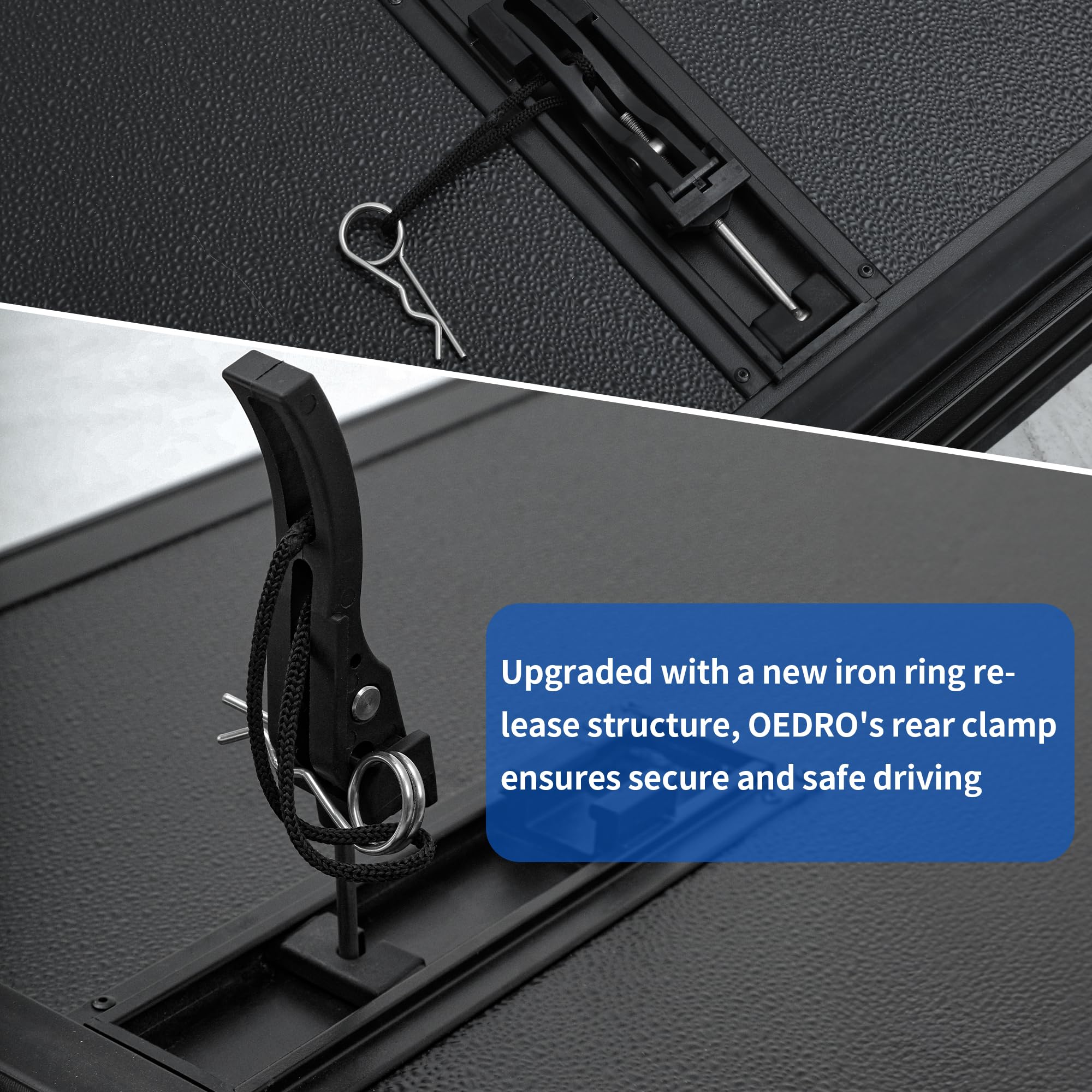 Oedro Frp Hard Tri-Fold Tonneau Cover Fits For Toyota Tacoma 2024 2025 6Ft Bed (Excl. Trail Edition), Weather-Resistant