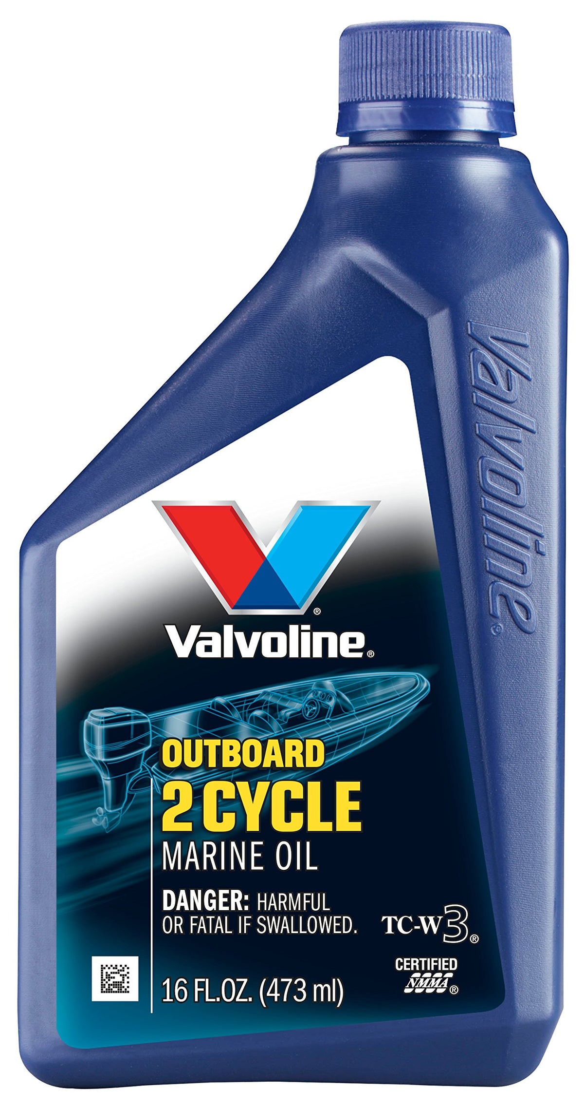 Valvoline 2-Stroke Outboard Marine Oil - 16 Oz., Case Of 12; Vv469-12Pk