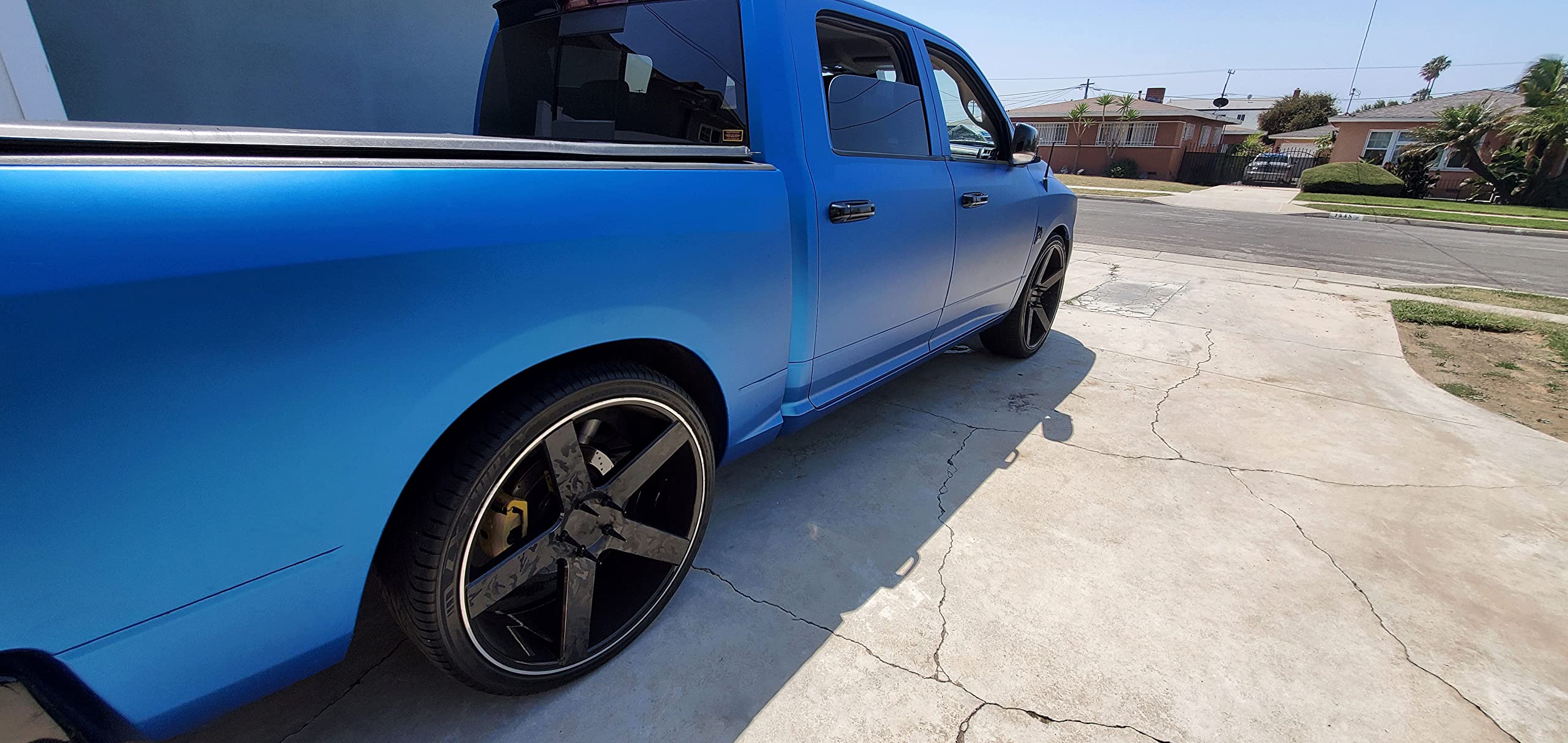 Vvivid+ Premium Vinyl Wrap Film (3Ft X 5Ft, Matte Metallic Blue)