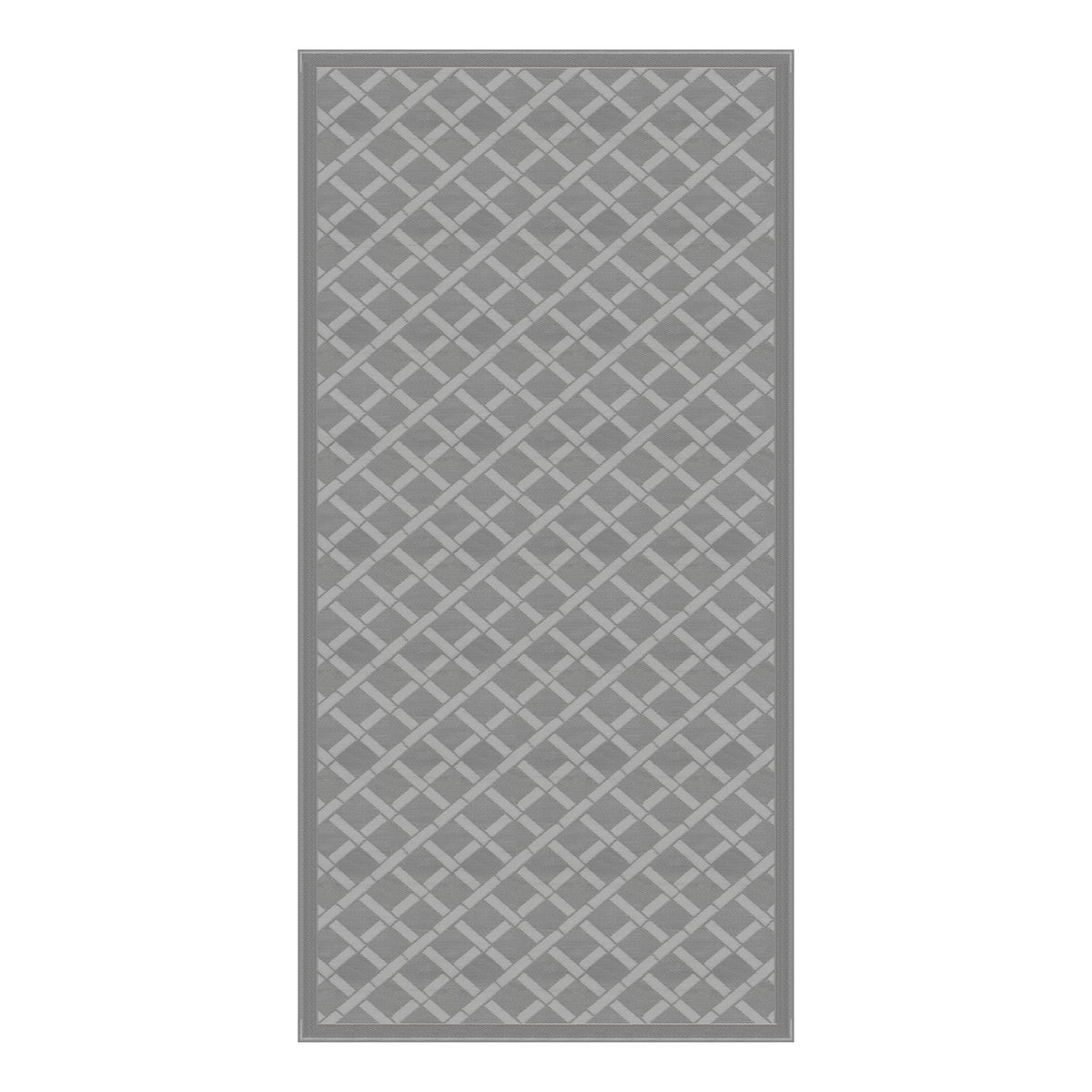 Lippert Reversible All-Weather Rv Patio Mat Grey 8' X 16'