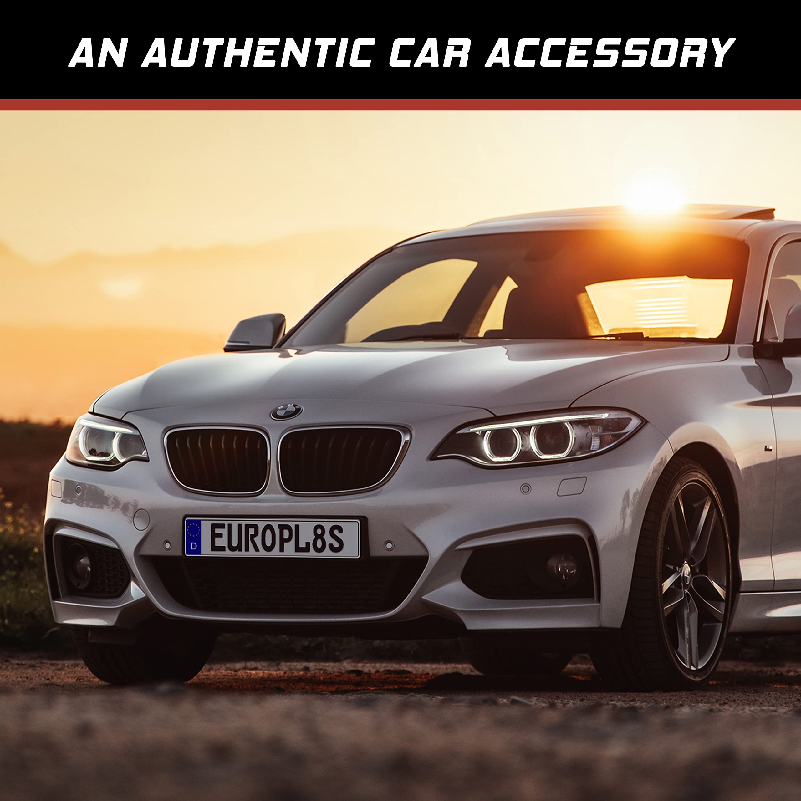 Custom German License Plate - Authentic German Euro Plate, Personalized, Embossed Aluminum License Plates