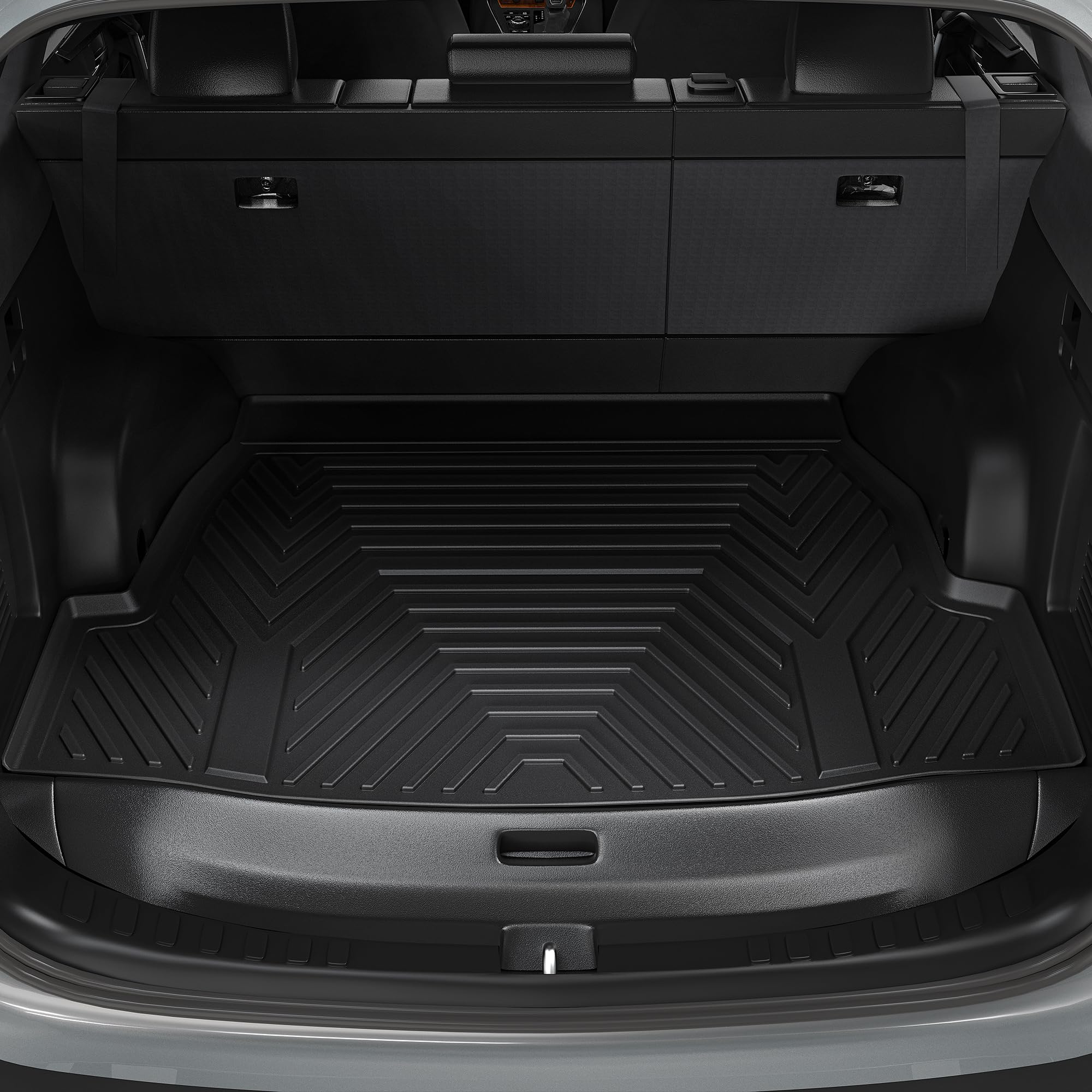 Yitamotor Cargo Trunk Liner Compatible With 2023-2025 Honda Pilot, Cargo Mat With Backrest Mat Behind 3Rd Row Back Seat Protecto