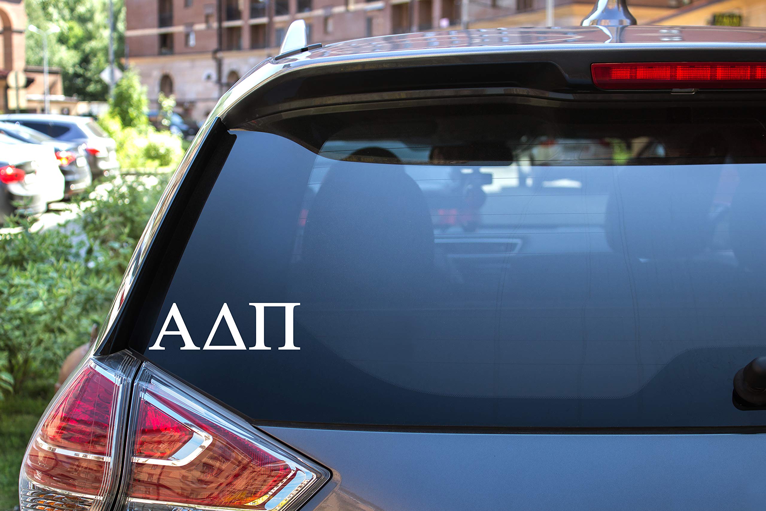 Pro-Graphx Alpha Delta Pi Greek Sorority Sticker Decal, 2.5 Inches Tall, White