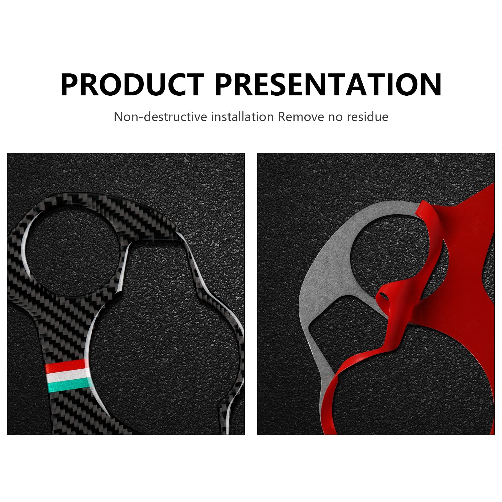 Car Gear Shift Sticker Carbon Fiber Decals Center Console Cover Trim Compatible With Alfa Romeo Giulia 952 Stelvio 949 2016 2017