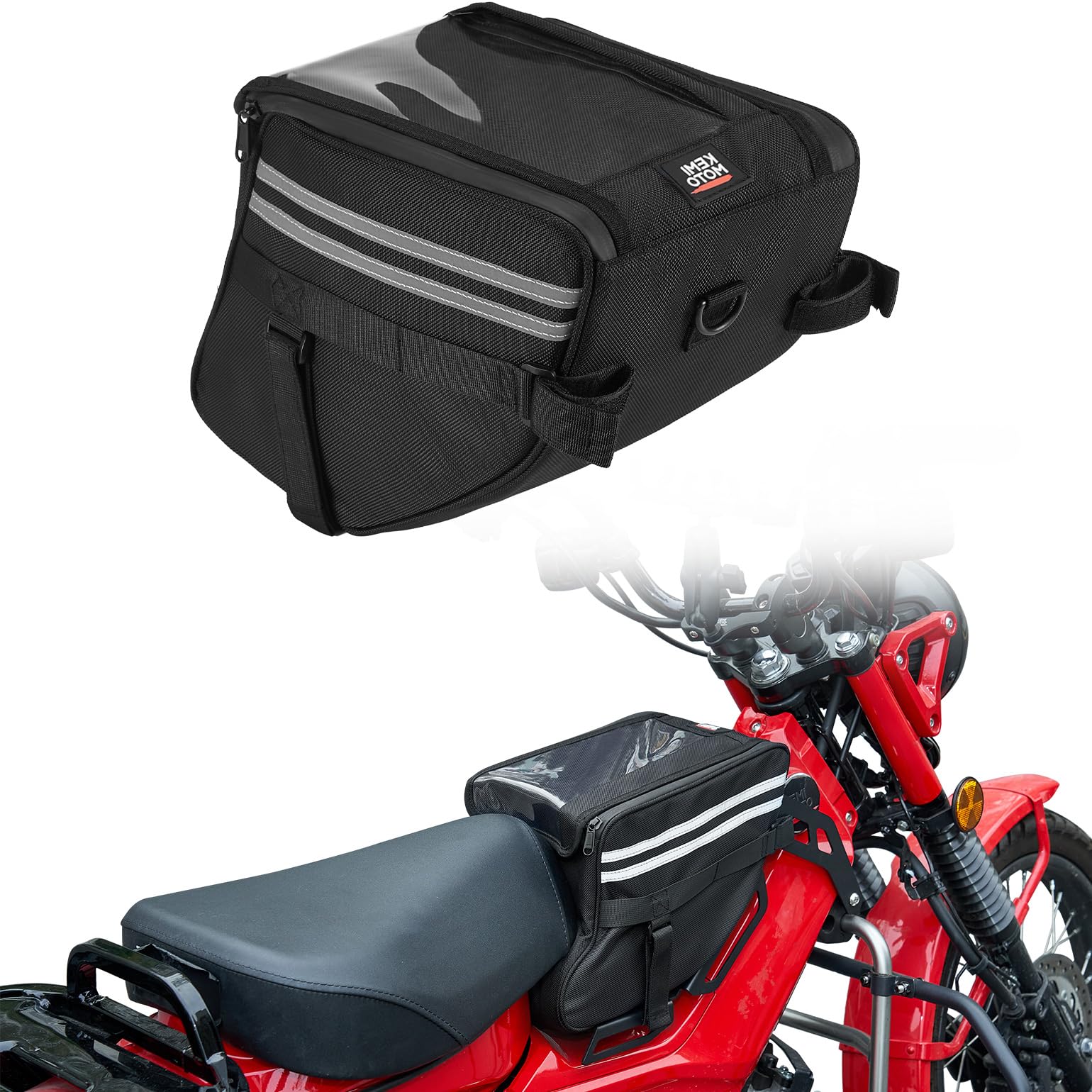 KEMIMOTO Center Bag Compatible with CT125 Trail 125 Hunter Cub 2021 2022 2023 2024 Rack Bag Center Luggage Pouch Storage Bag