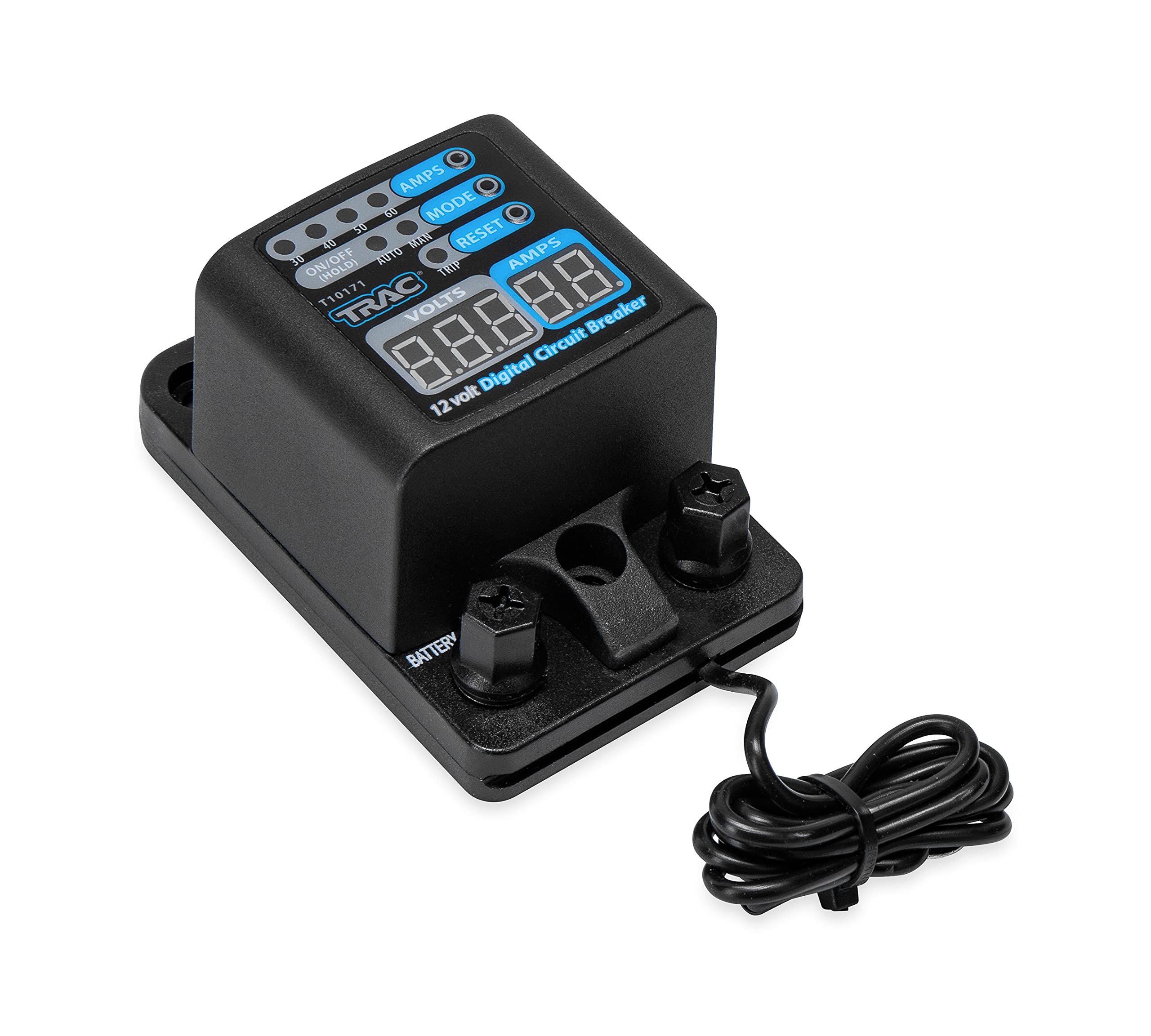 Trac T10171 12V Digital Circuit Breaker Wth Display Circuit Breaker, 30-60 Amps