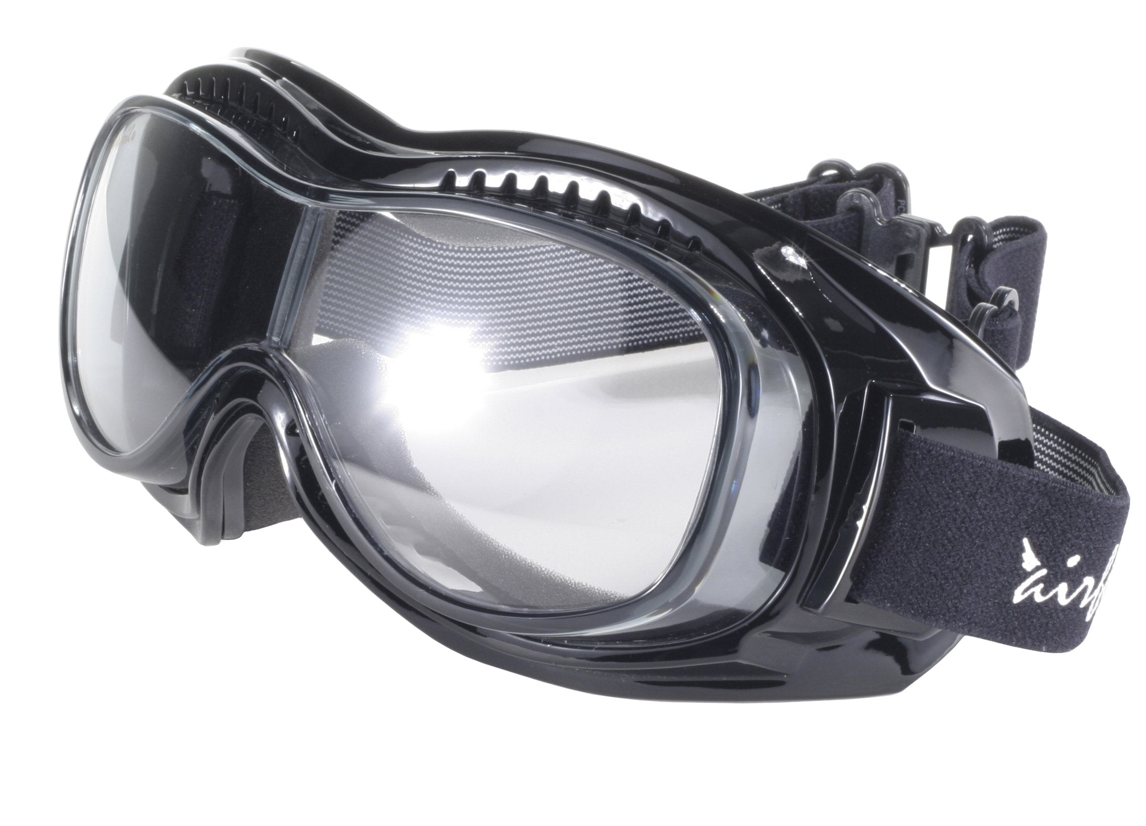 Pacific Coast Airfoil Padded 'Fit Over Glasses' Riding Goggles (Black Frame/Grey Photochromatic)
