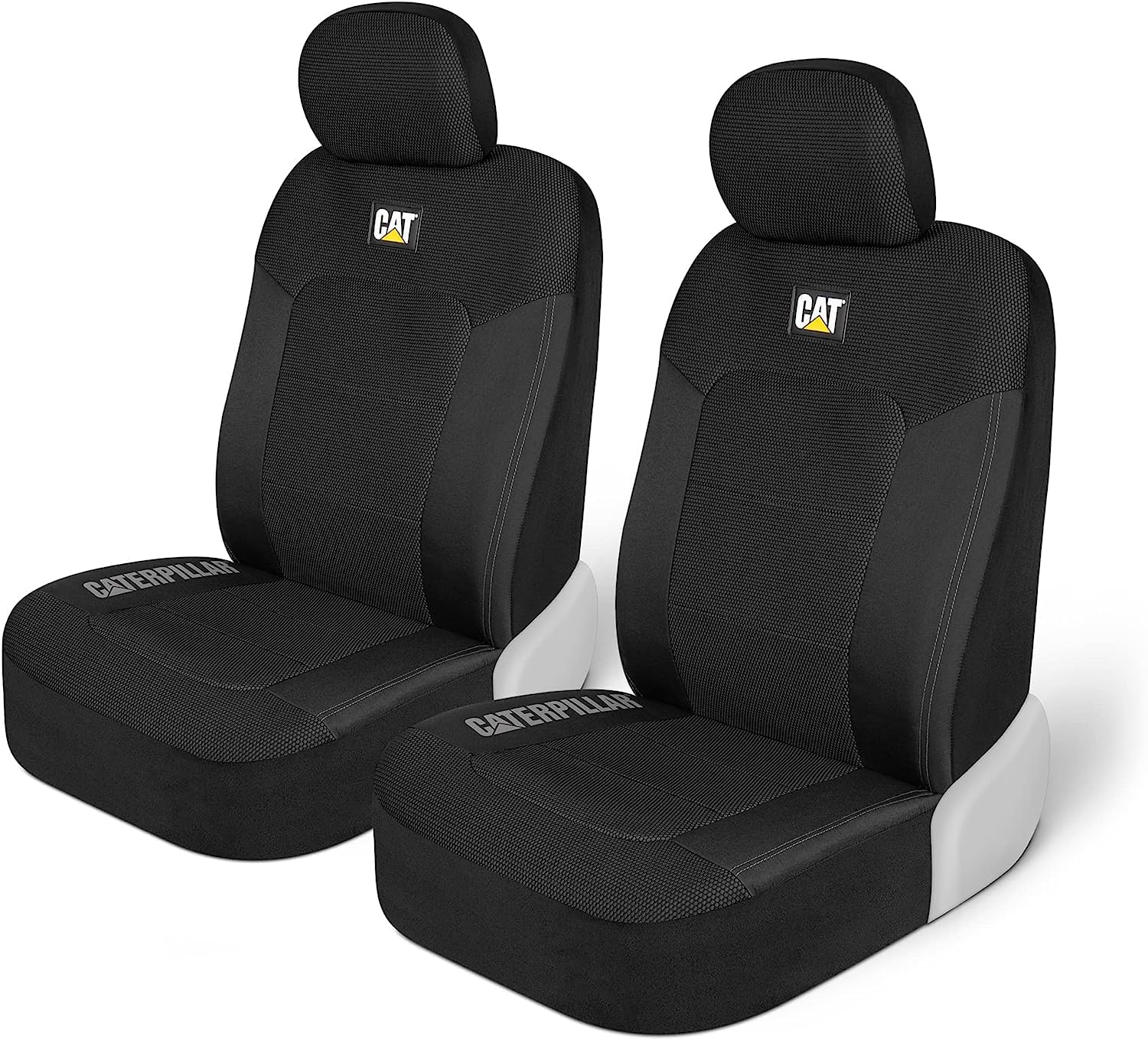 Cat MeshFlex Automotive Seat Covers for Cars Trucks and SUVs (Set of 2) - Black Car Seat Covers for Front Seats, Truck Seat Prot