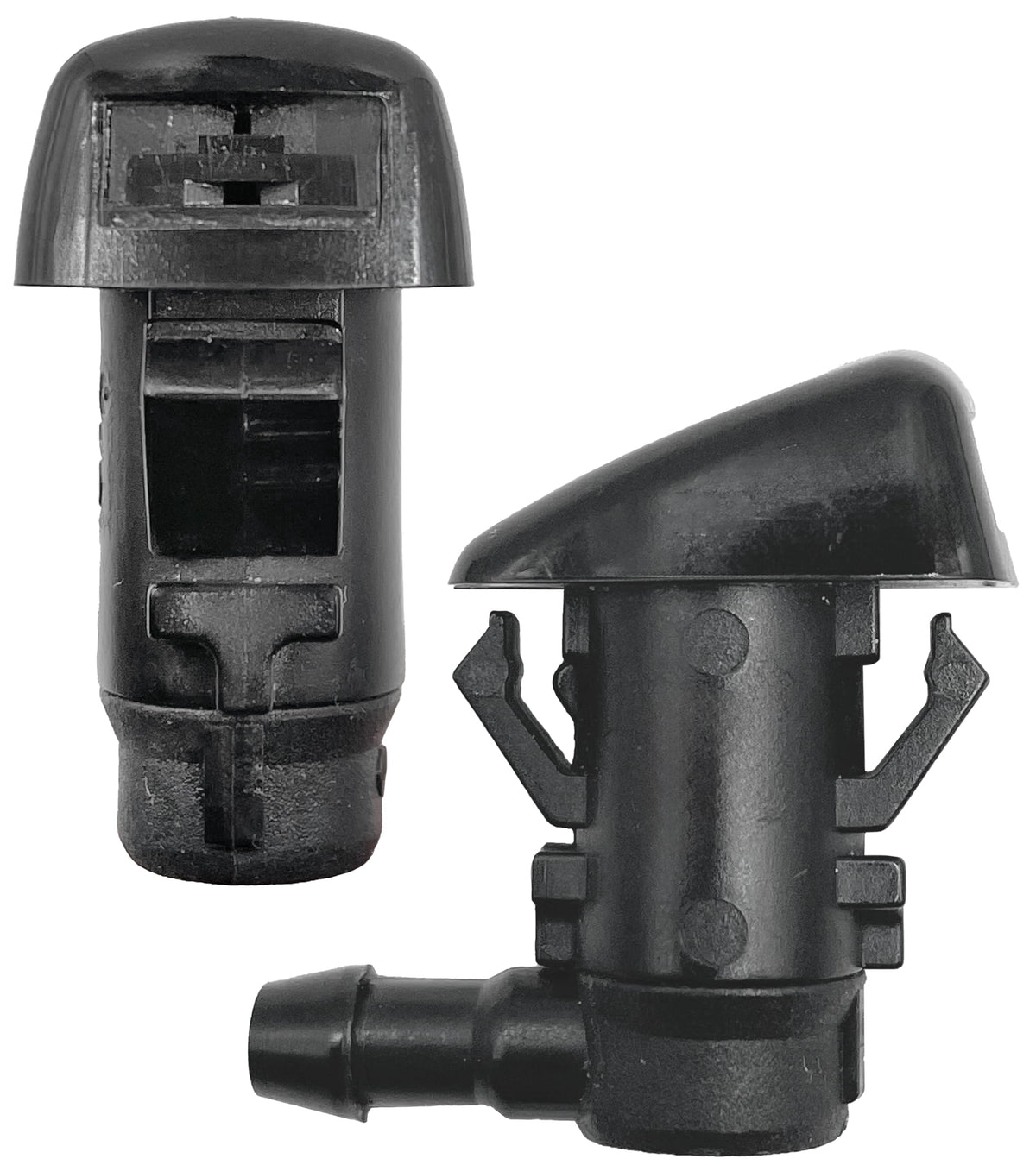Click&Fit Windshield Washer Nozzles Replacement For Dodge, Chrysler, Jeep Grand Cherokee, Liberty, Commander – Wiper Spray Nozzles Kit Accessories (2Pcs Double Fan)