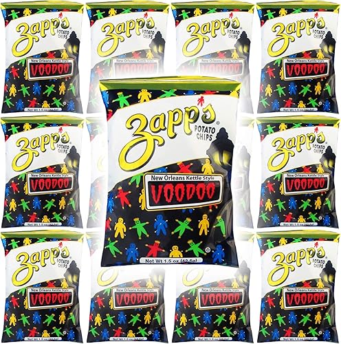 Zapps Potato Chips, Voodoo New Orleans Kettle Style, 15Oz (8-Pack)